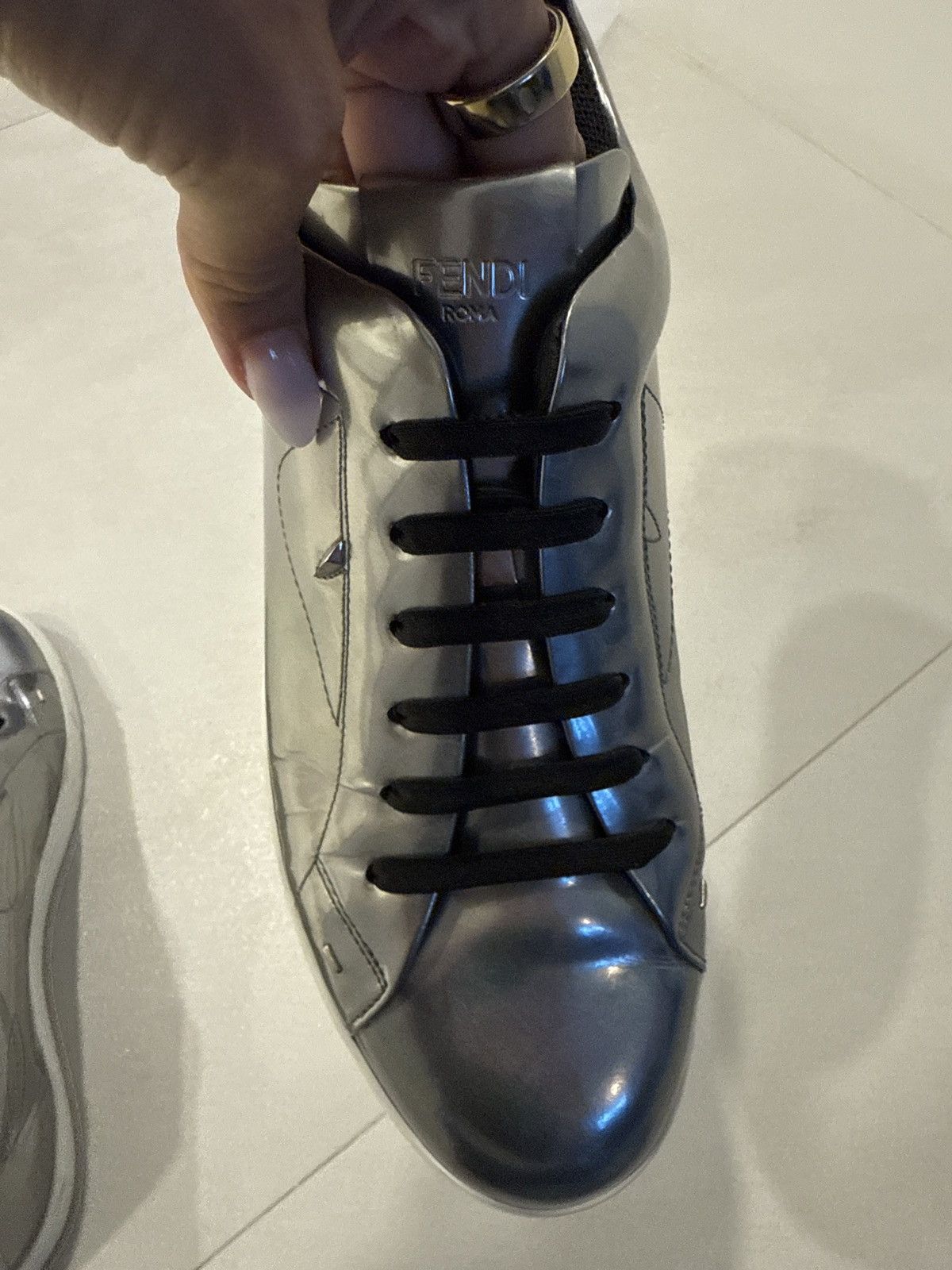 Fendi Fendi patent leather sneaker Size US 10 / EU 43 - 7 Thumbnail