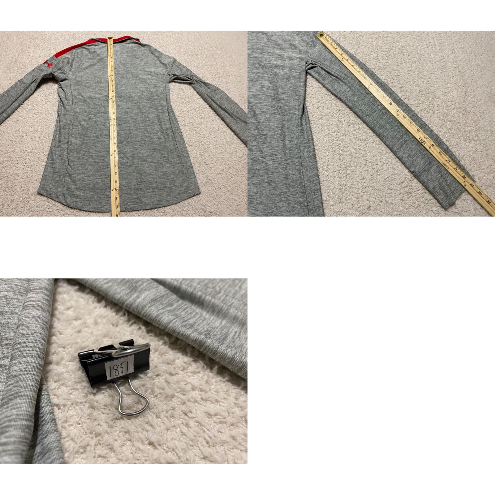 Under Armour Under Armour Womens Shirt Small Gray Long Sleeve 1/4 Zip Activewear Size S / US 4 / IT 40 - 8 Thumbnail