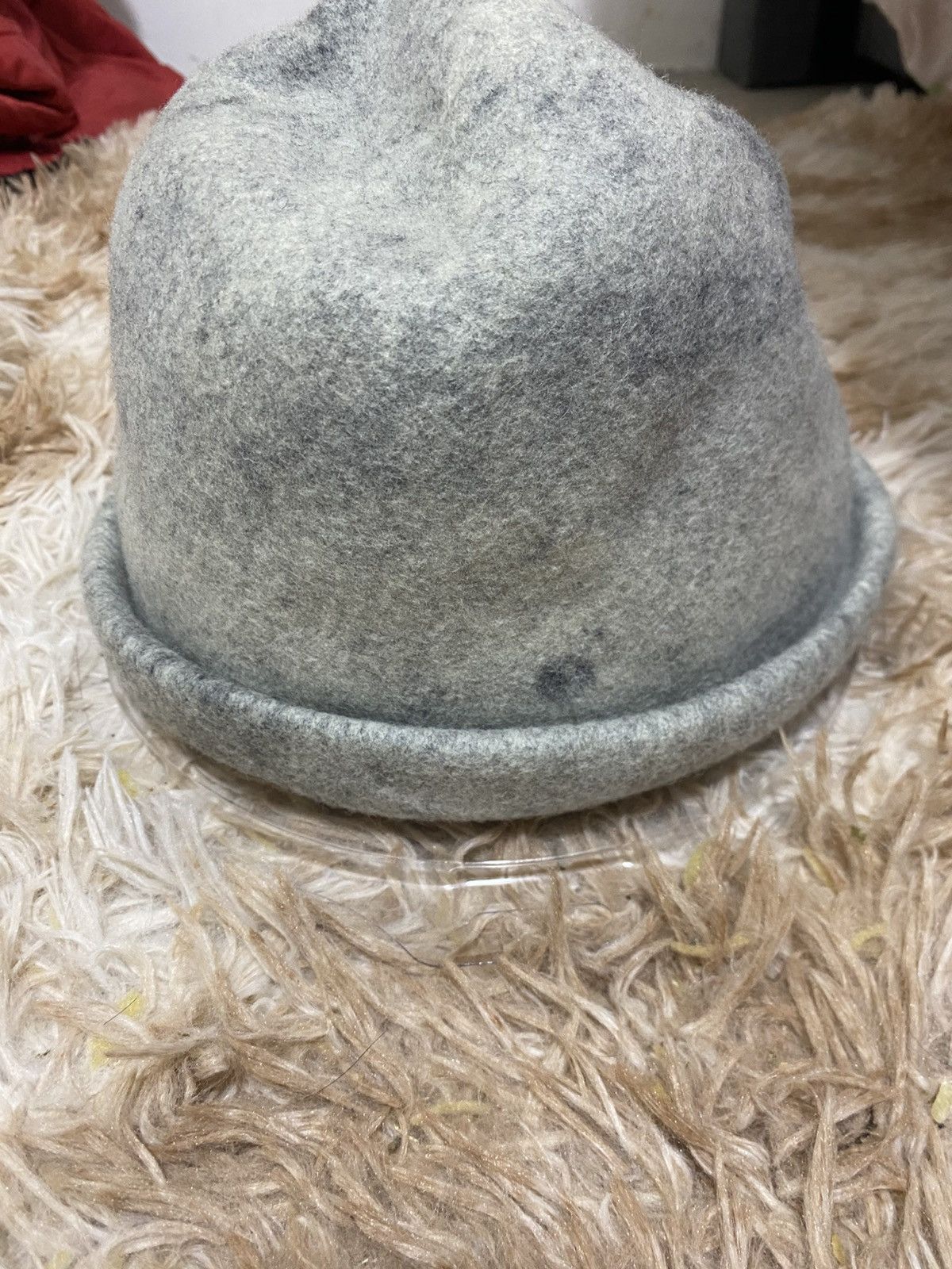 Japanese Brand KAMILAVKA Crumpled Wool Hat – Handmade in Japan – Size ONE SIZE - 3 Thumbnail