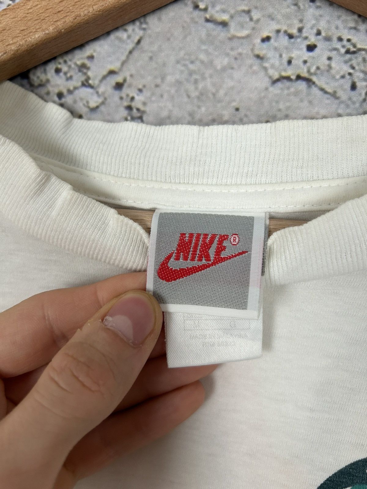 Jordan Brand Vintage Nike Grey Tag Jordan NBA Ultra Rare 90s Graphic Tee Size US M / EU 48-50 / 2 - 9 Thumbnail