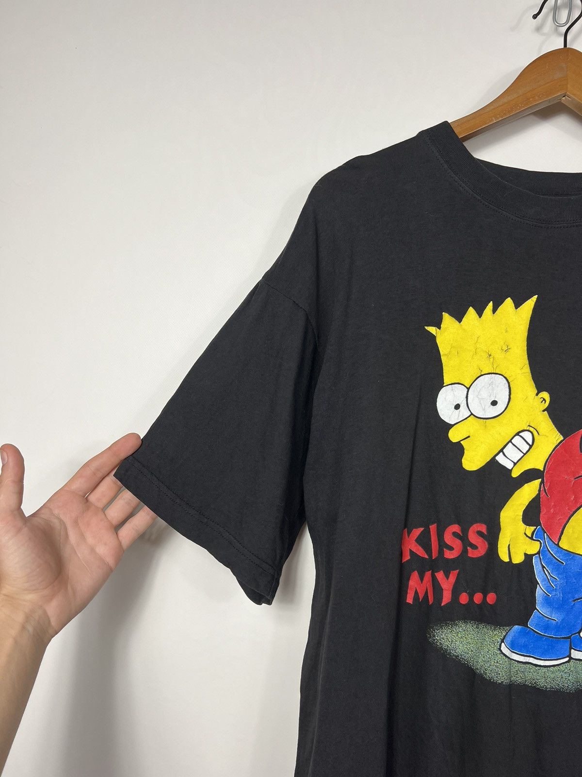 Vintage Vintage 90s Bart Simpson Kiss my Ass Humor Y2K T-shirt Tee Size US L / EU 52-54 / 3 - 7 Thumbnail