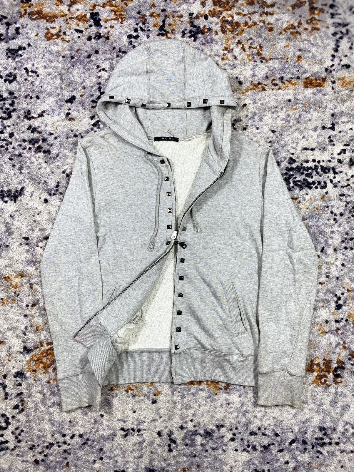 Japanese Brand Studded Ingni zip hoodie ifsixlgb style avant garde Size US M / EU 48-50 / 2 - 3 Thumbnail