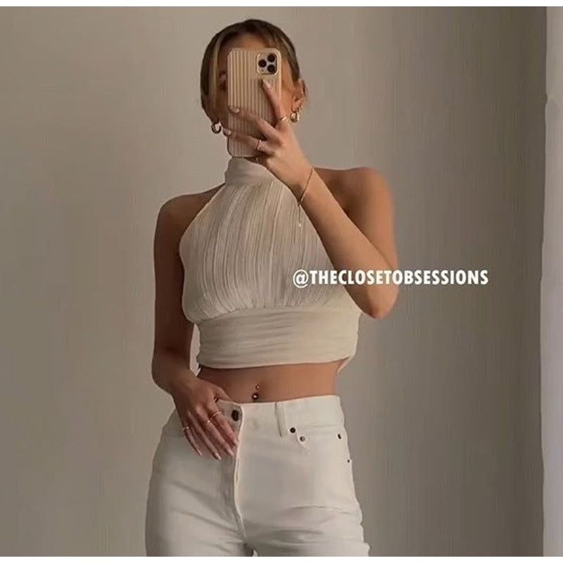 Zara ZARA Pleated Halter Top NWT M Size M / US 6-8 / IT 42-44 - 8 Thumbnail