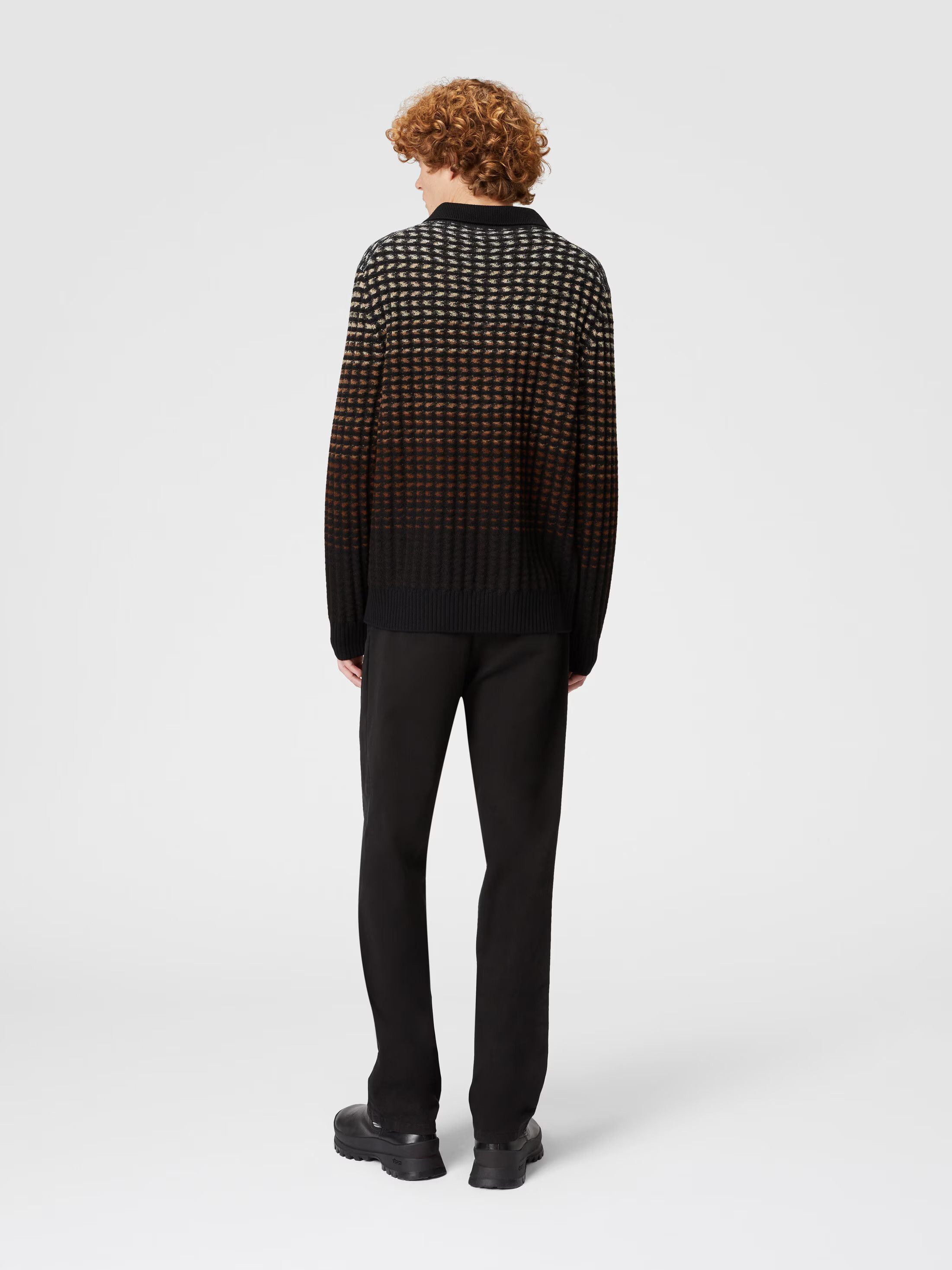 Missoni o1mle0925 Long Sleeve Boucle Polo Knitwear Sweater Multicolr Size US M / EU 48-50 / 2 - 2 Thumbnail