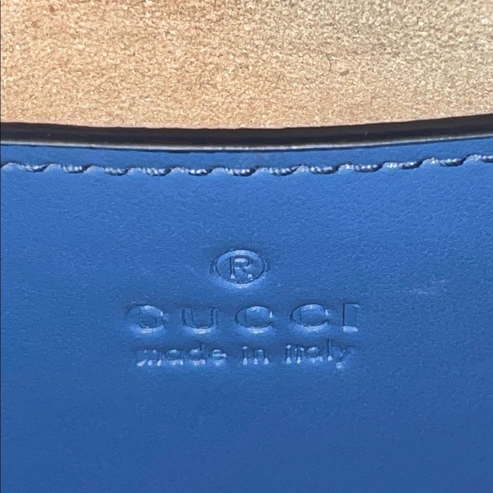 Gucci Gucci GG Marmont Matelassé Blue Crossbody 696123 Size ONE SIZE - 12 Thumbnail