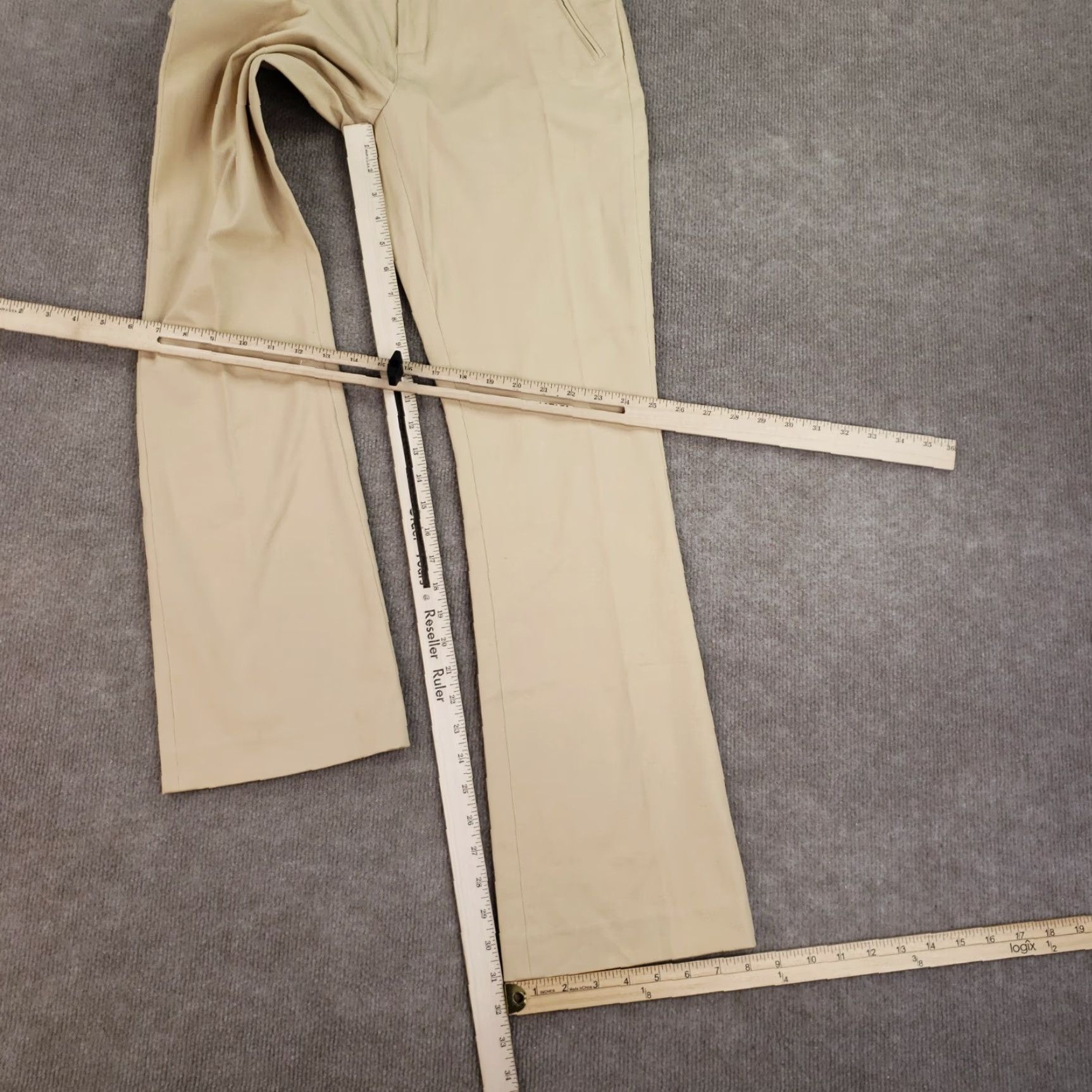 Ralph Lauren Lauren Ralph Lauren Womens Pants Extra Large XL Beige Bootcut Zip Pockets Stretch Size 27" / US 4 / IT 40 - 2 Thumbnail