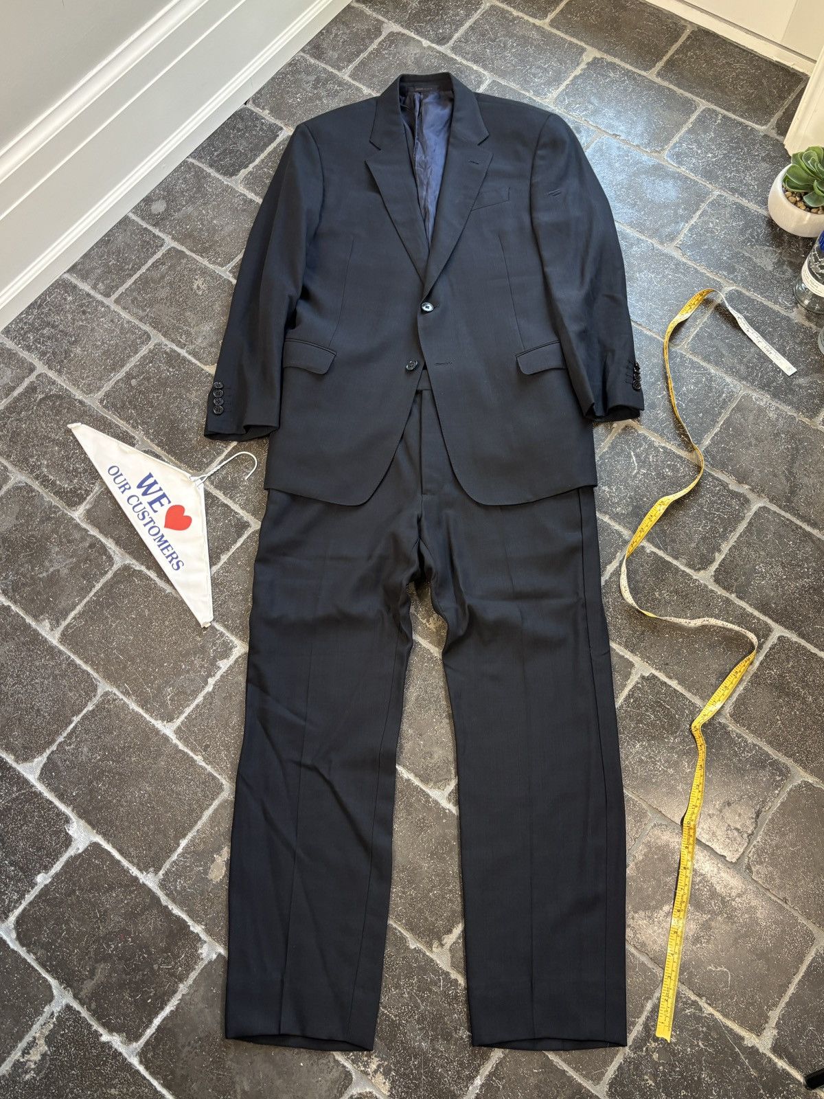 Armani Collezioni Armani Suit G-Line Wool Two Piece 2pc EU 52 Trousers Jacket Size 36S - 1 Thumbnail