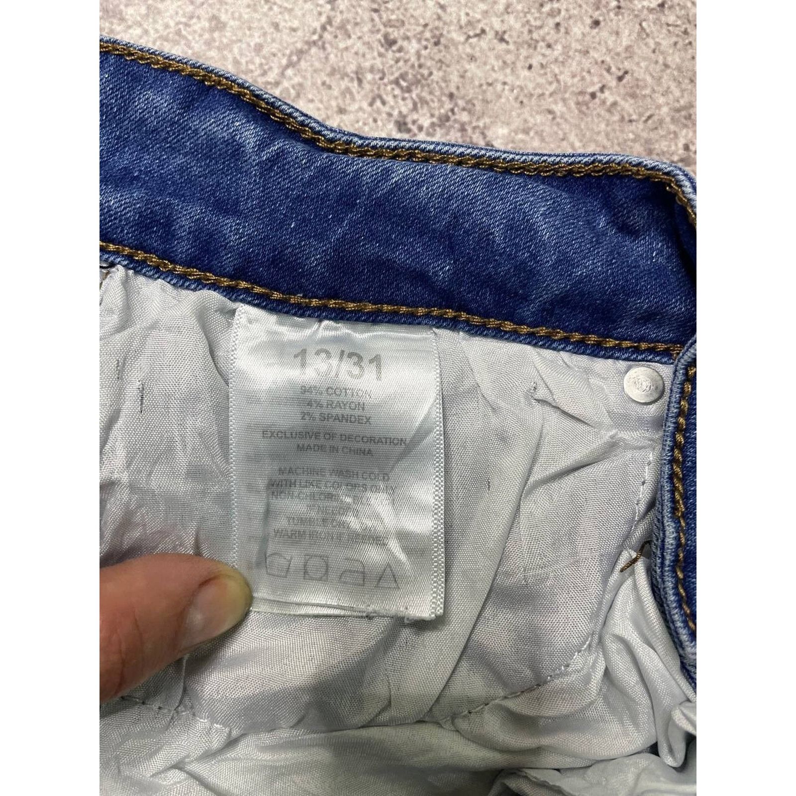 Vintage Vintage Celebrity Ace Distressed Blue Skinny Streetwear Size 30" / US 8 / IT 44 - 9 Thumbnail