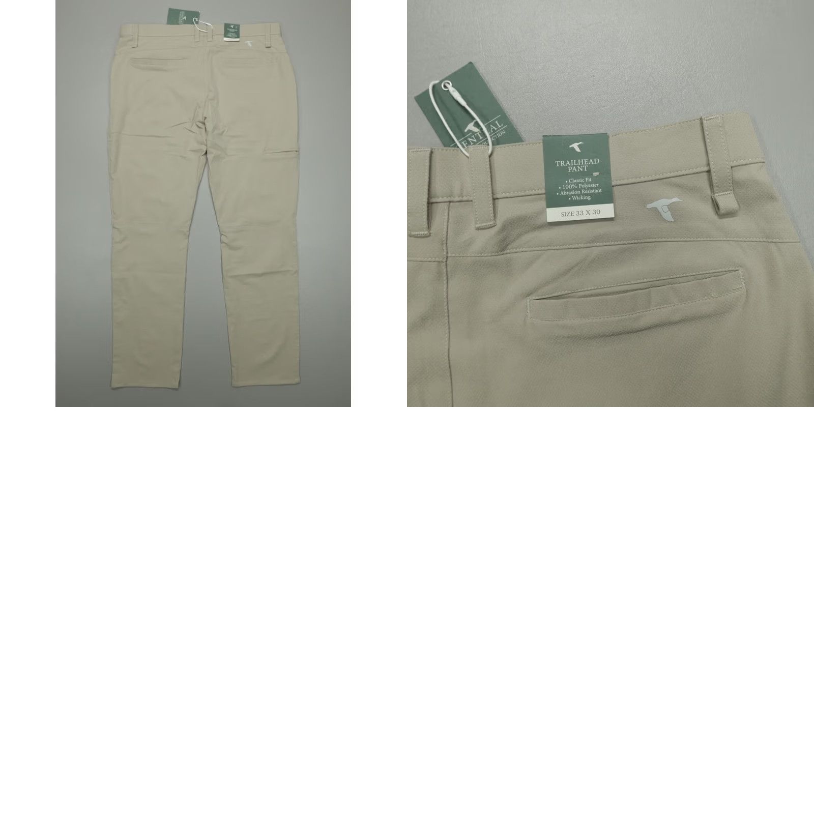 Vintage GenTeal Trailhead Pant Men's 33x30 Khaki Classic Fit Wicking Trail Hiking Size US 33 - 8 Thumbnail
