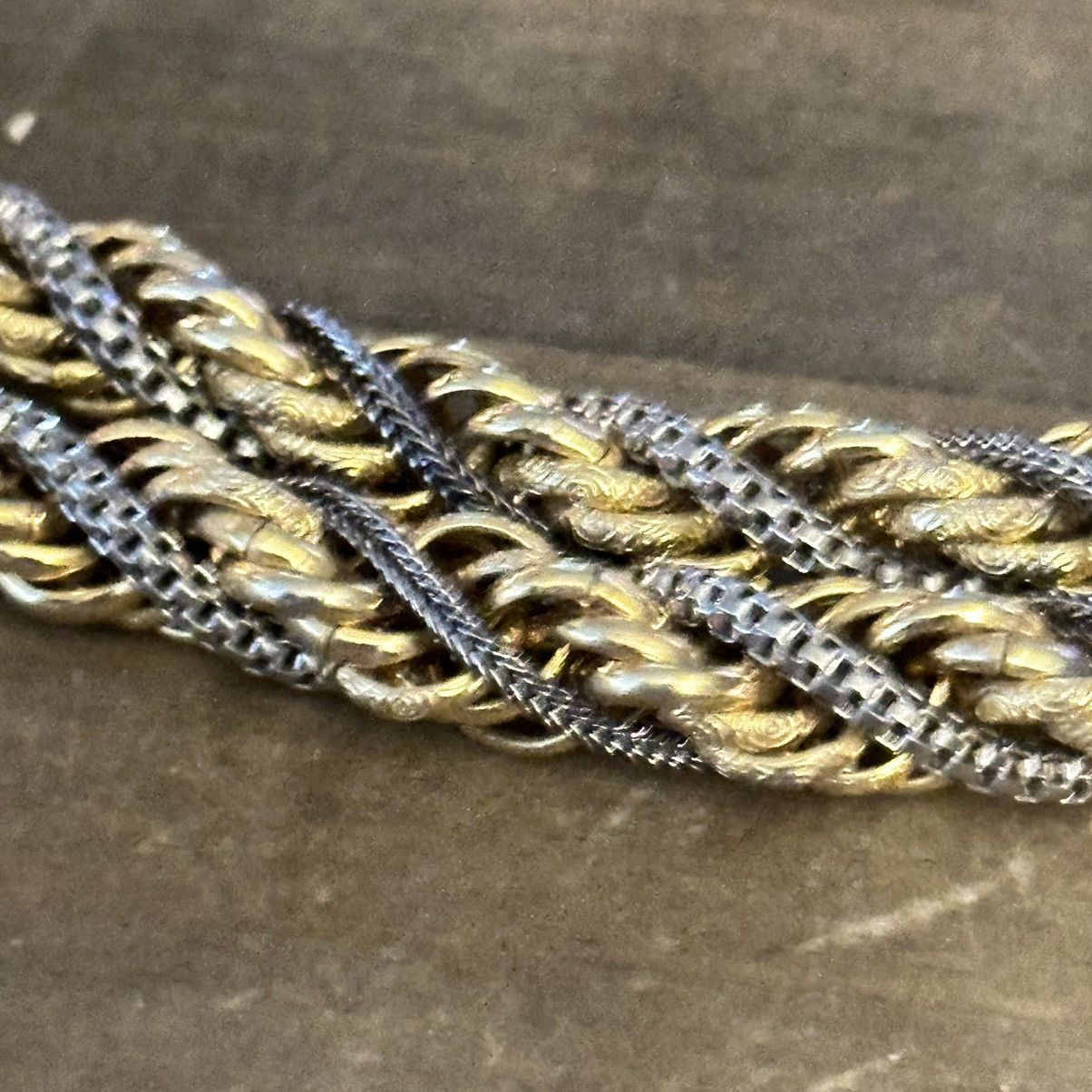 Vintage Vintage chunky multi twisted rope chain necklace Size ONE SIZE - 4 Thumbnail