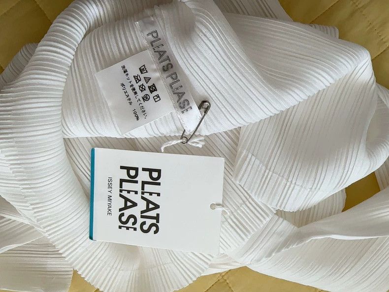 Issey Miyake issey miyake size:3 White high collar and long sleeves 250 Size XXS / US 00 / IT 34 - 7 Thumbnail