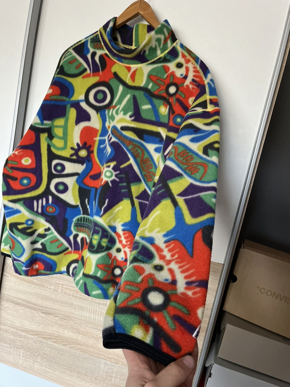 Japanese Brand × Vintage Vintage 90’s Abstract Polar Jacket Nordica Made In EU Unique Size US L / EU 52-54 / 3 - 4 Thumbnail