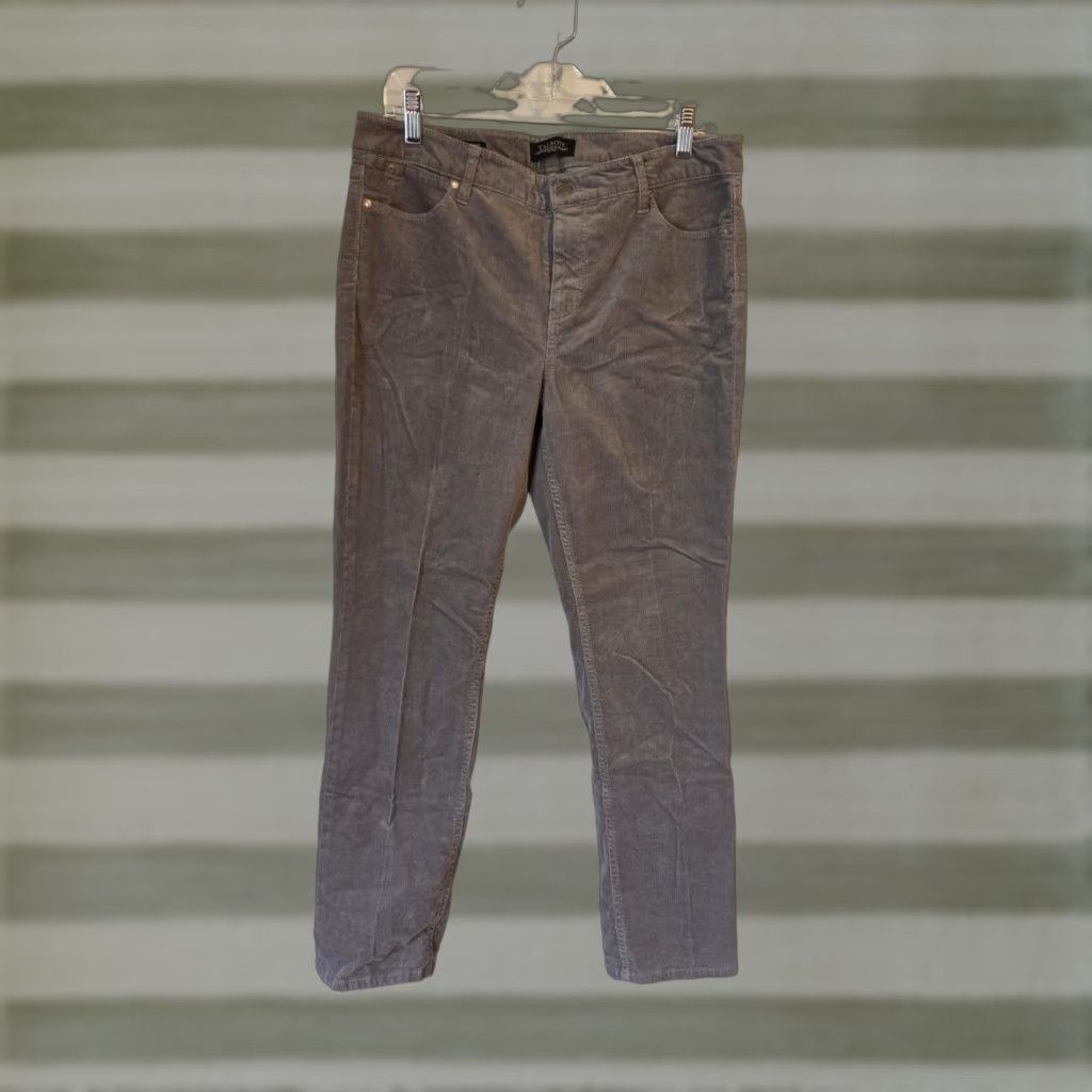 Talbots Talbots Flawless Five Pocket Gray Corduroy Pants Petites Size 10 Straight Womens Size 32" / US 10 / IT 46 - 1 Thumbnail