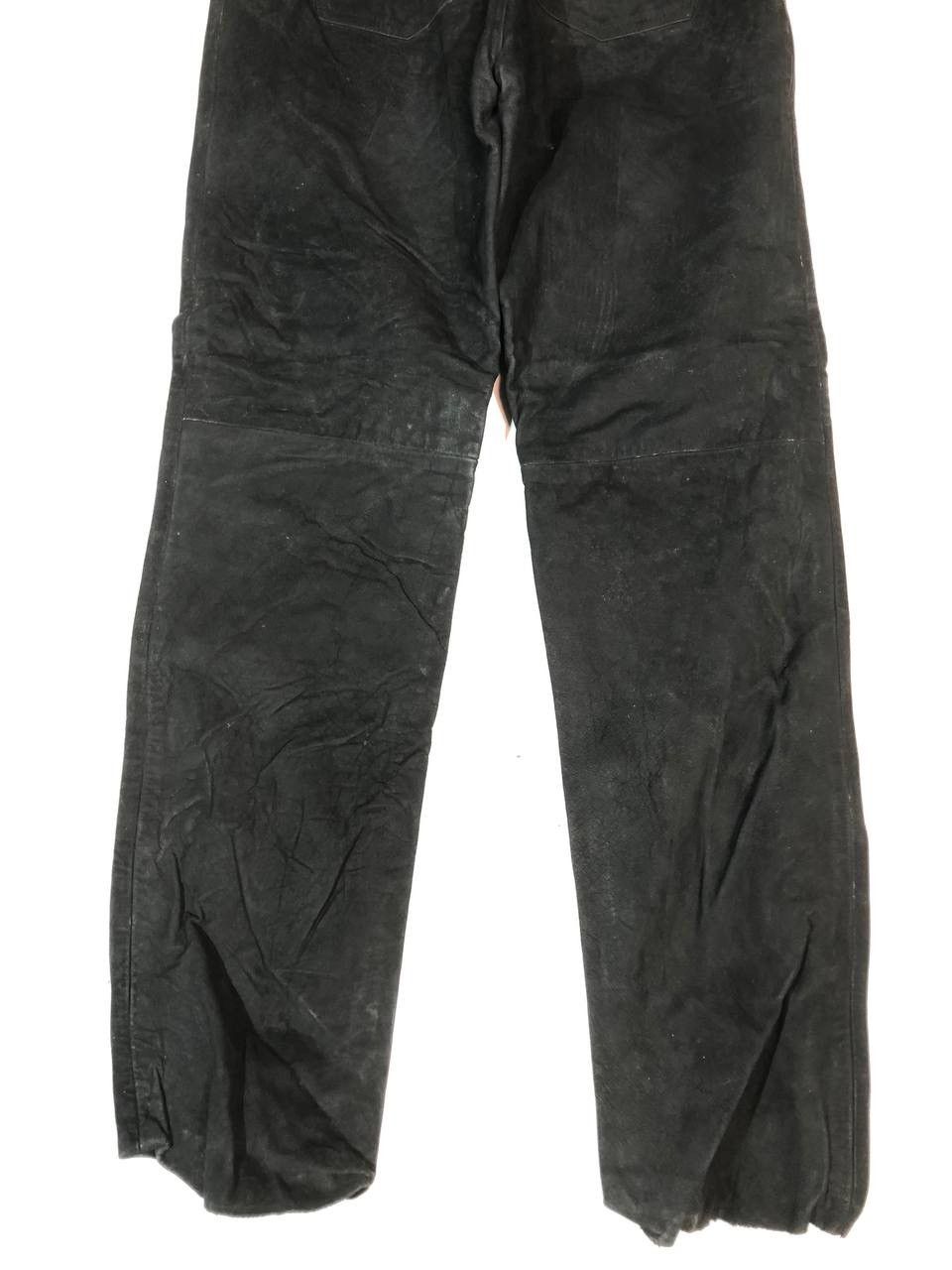 Vintage HIS Racing Biker Leather Pants Vintage Size US 30 / EU 46 - 3 Thumbnail