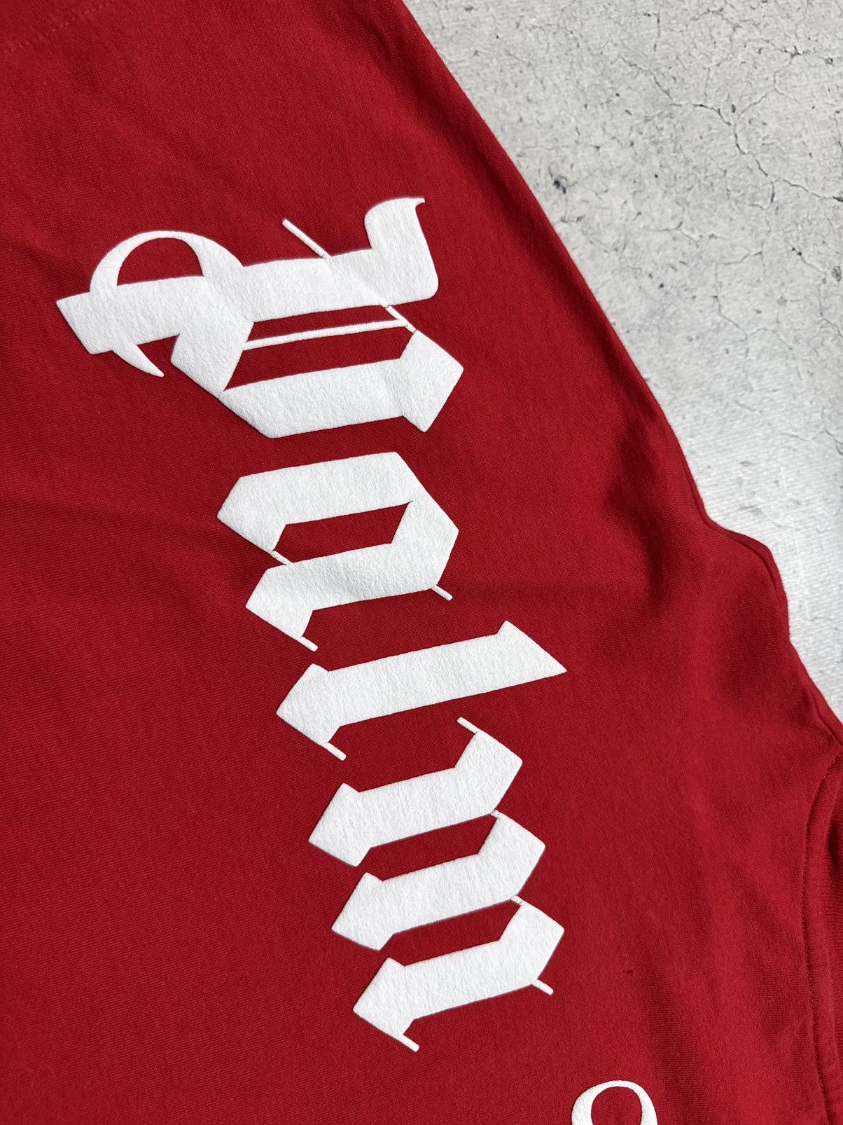 Palm Angels Palm Angels Big Logo Red T-Shirt Size XL Size US XL / EU 56 / 4 - 15 Thumbnail