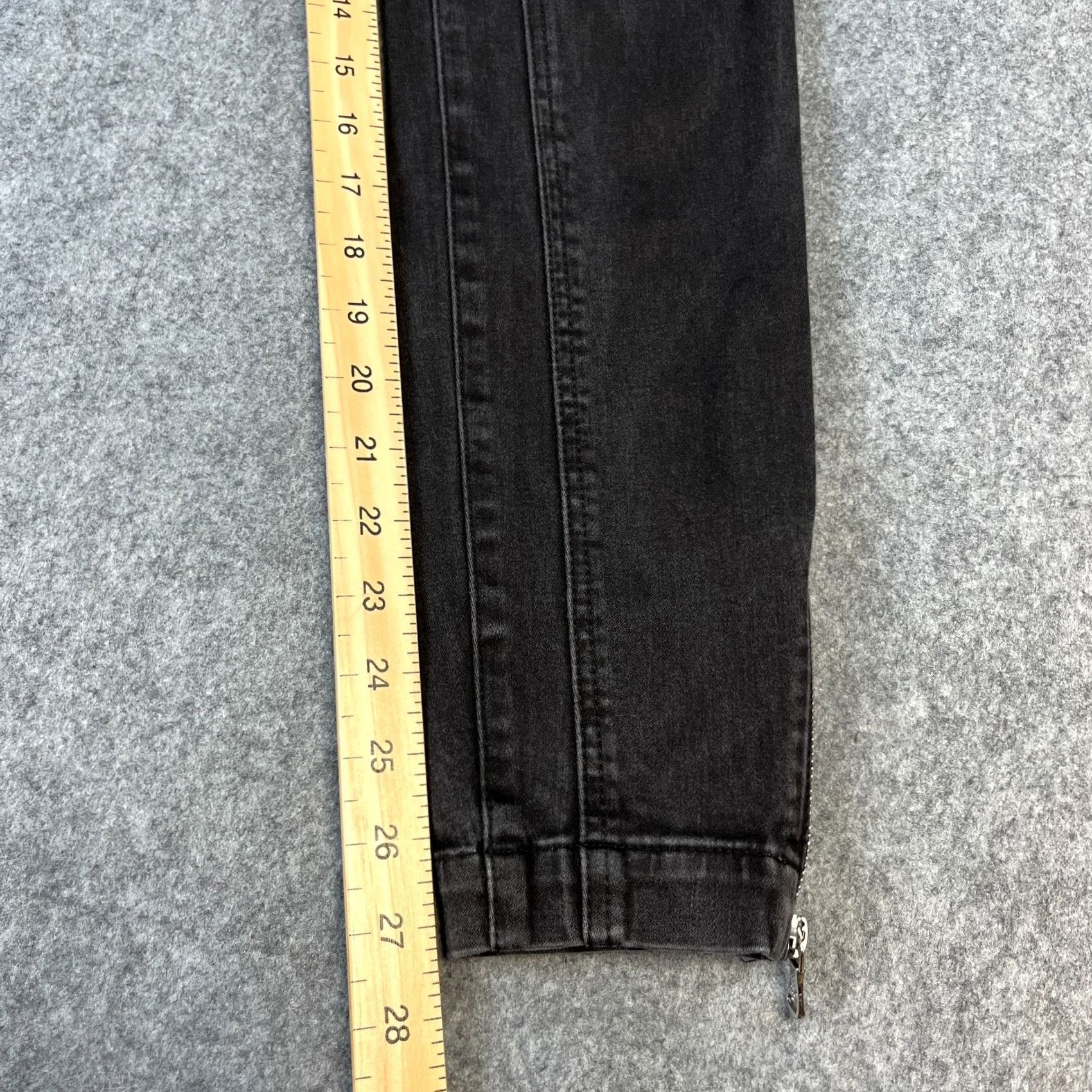 Dolce & Gabbana Dolce&Gabbana Jeans Slim Skinny 30 30 UK10 Zip Ankle Y2K Dark Grey Vintage Womens (30in Inseam) Size 32" / US 10 / IT 46 - 5 Thumbnail