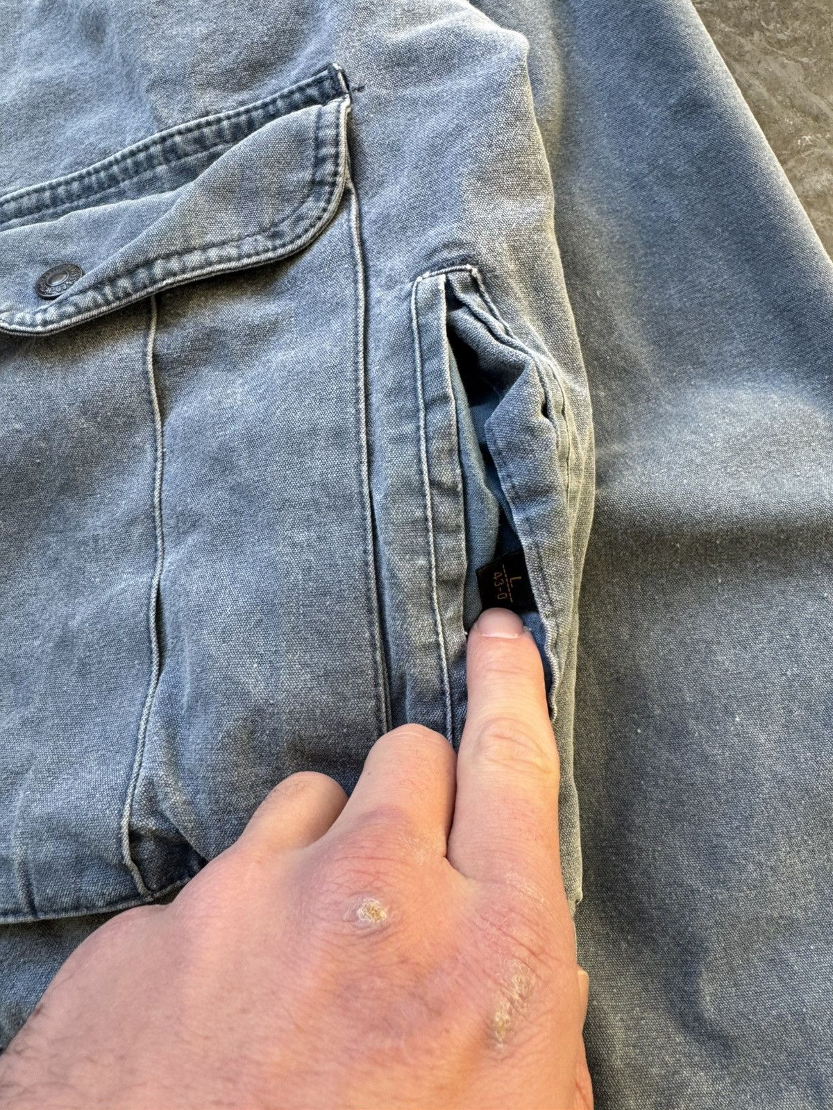 Levi's Vintage Levi’s Bomber Jacket 80’s/90’s Blueish Grey Denim Size US L / EU 52-54 / 3 - 2 Thumbnail