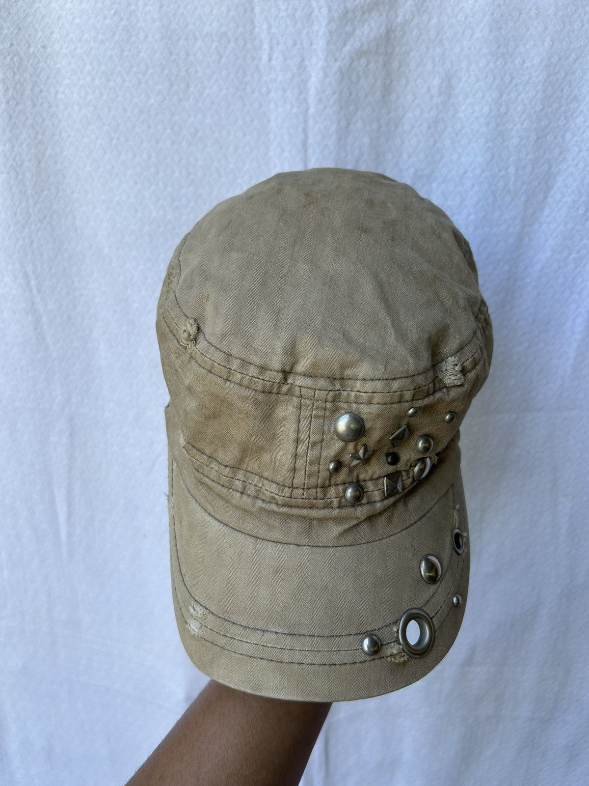 If Six Was Nine × Japanese Brand × Le Grande Bleu (L.G.B.) Distresssed gothic studded style hats Size ONE SIZE - 3 Thumbnail