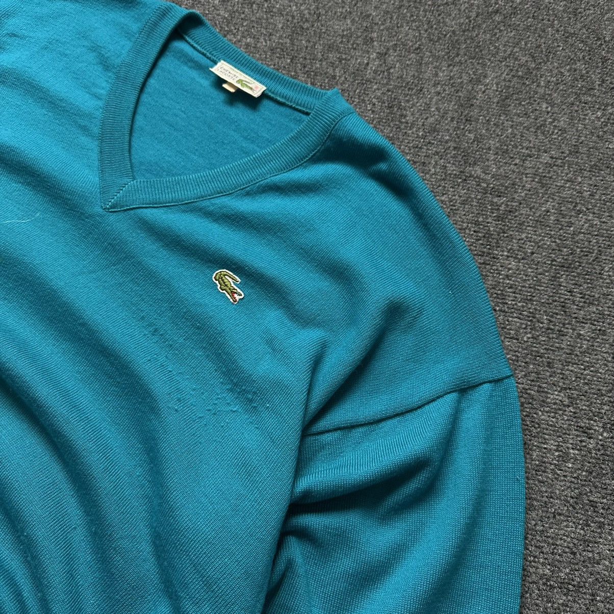 Lacoste Luxury Lacoste V Neck Sweater Size 6 (XL) Old Money Casual Size US XL / EU 56 / 4 - 10 Thumbnail