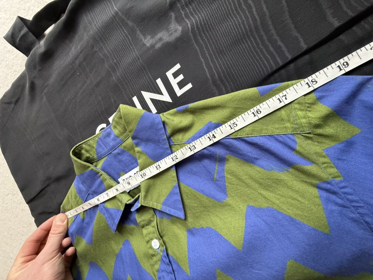 Band Of Outsiders Band of Outsiders blue green squiggle logo shirt Size US M / EU 48-50 / 2 - 4 Thumbnail