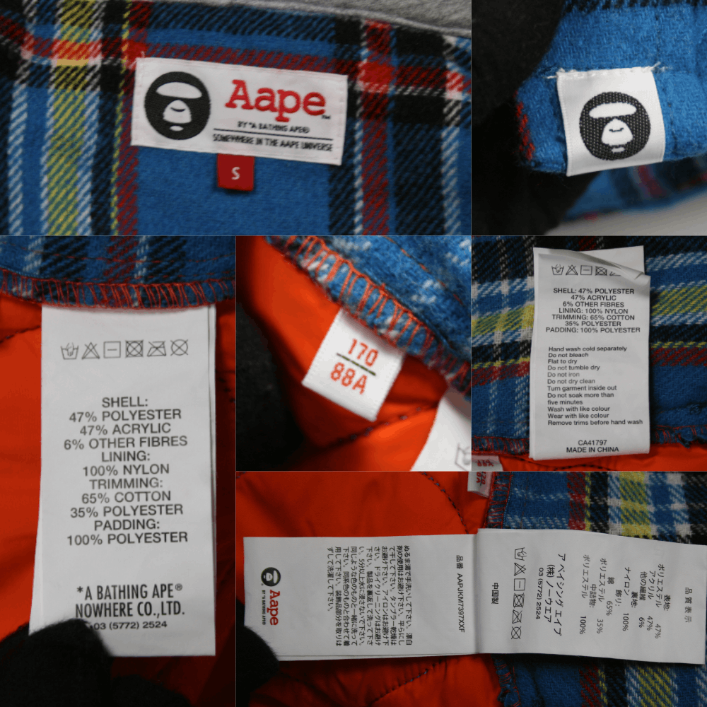 Aape By A Bathing Ape Flannel Plaid Hooded Shirt-Jacket Size US S / EU 44-46 / 1 - 13 Thumbnail