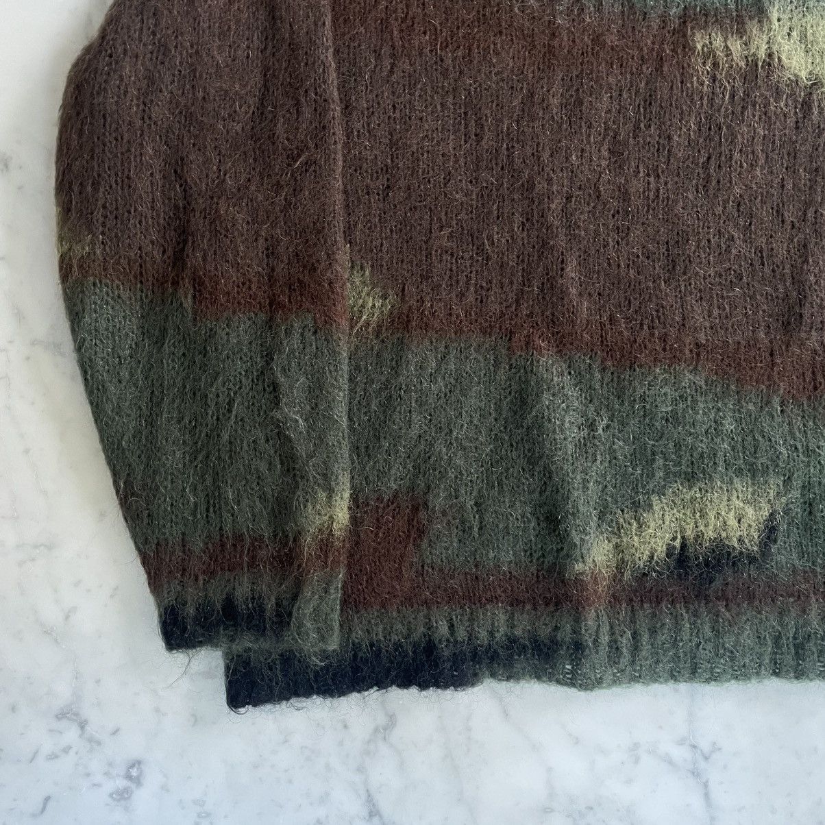 Junya Watanabe × Supreme Brushed camouflage mohair sweater Size US M / EU 48-50 / 2 - 4 Thumbnail