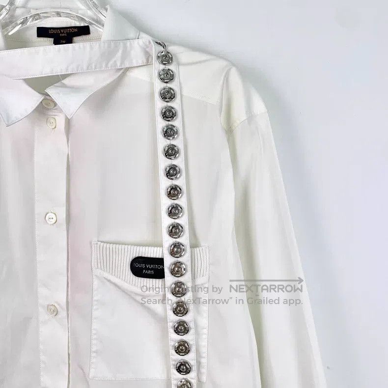 Louis Vuitton Louis Vuitton Cotton Single Breasted Long Sleeve Shirt wit Size XS / US 0-2 / IT 36-38 - 3 Thumbnail