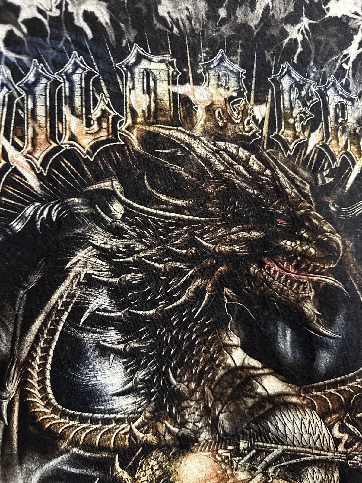 Other Rare Vintage T-Short Dragon & Motorcycle Wild Copyrighting Size US L / EU 52-54 / 3 - 12 Thumbnail