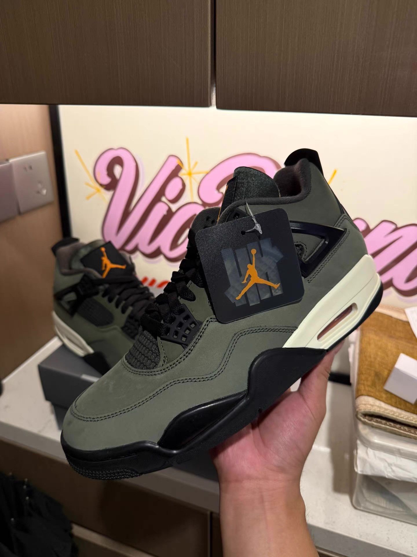 Nike Genuine UNDEFEATED x Jordan Air Jordan 4 Ｑ20 Size US 9.5 / EU 42-43 - 1 Thumbnail