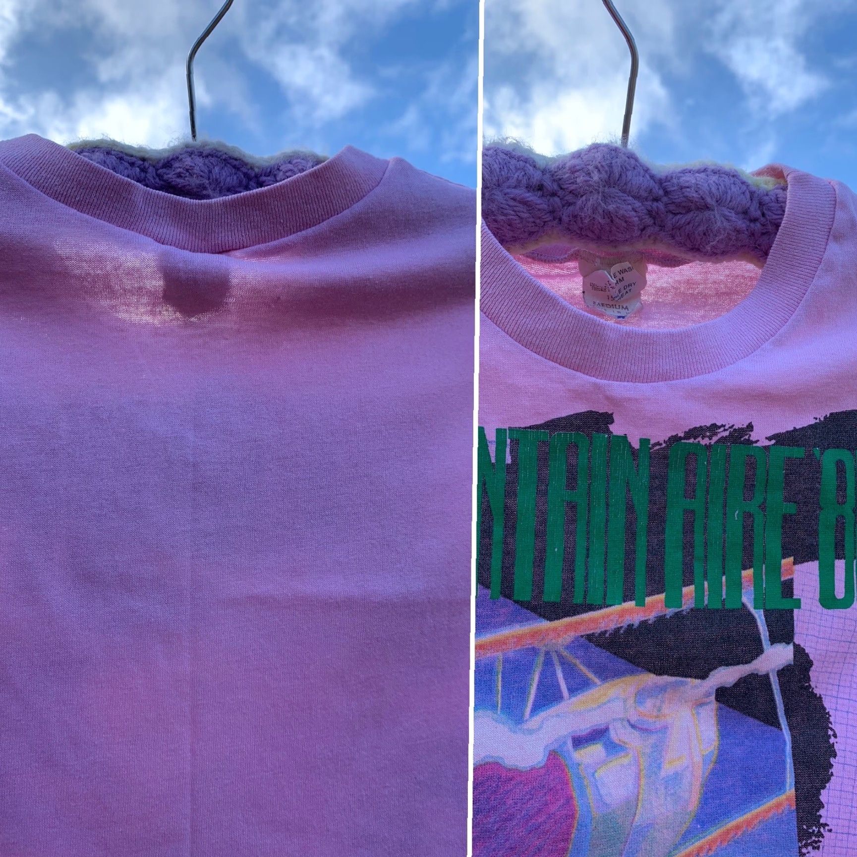 Vintage VINTAGE Mountain Aire ‘85 Crop Top Muscle Tee M Pink 1980s Rock N Gear Productions T-Shirt Womens Size M / US 6-8 / IT 42-44 - 6 Thumbnail