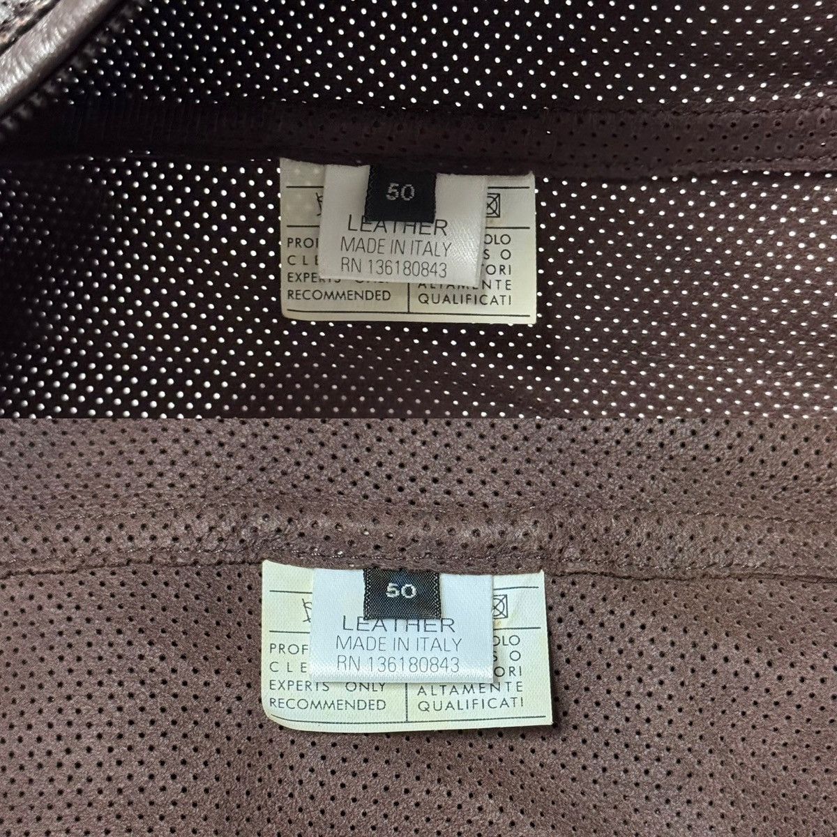 Salvatore Ferragamo Salvatore Ferragamo Perforated Leather Jacket Size:50 Fits-M Size US M / EU 48-50 / 2 - 8 Thumbnail