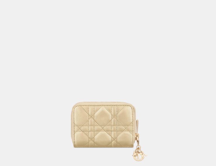 Dior o1w1db11125 S0985O Size: OS / Voyageur Coin Purse in Gold Size ONE SIZE - 4 Thumbnail