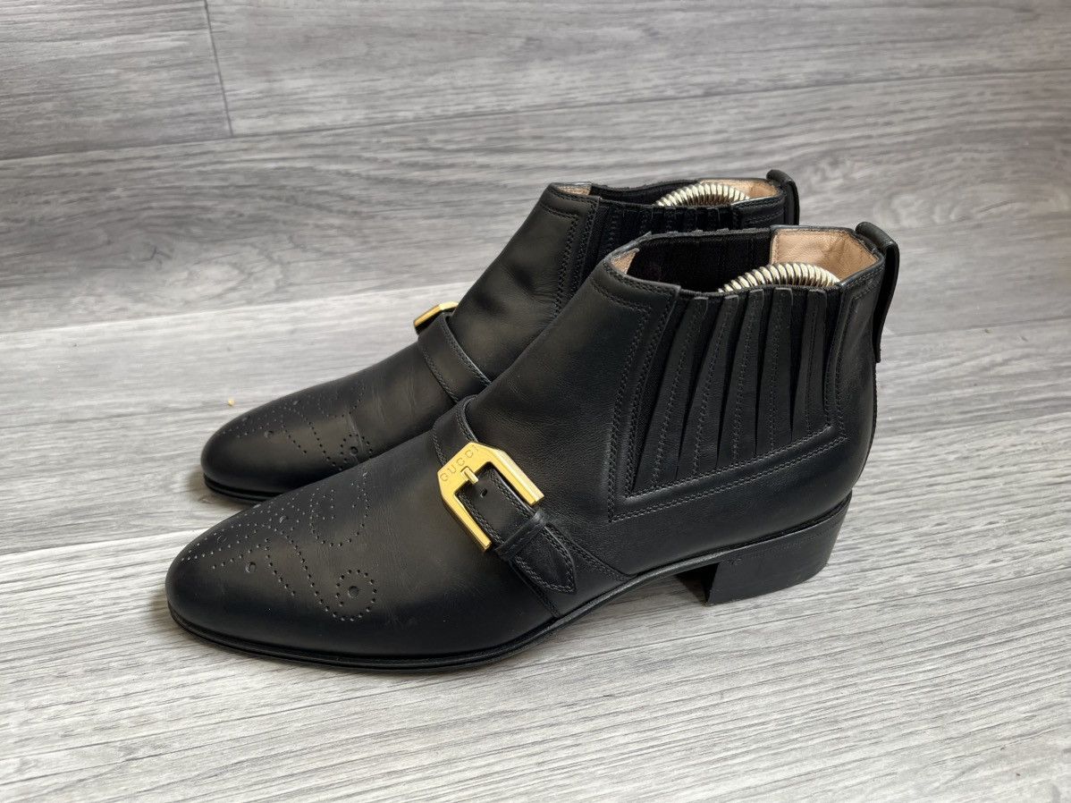 Gucci Gucci brouges leather chelsea ankle boots Size US 6 / IT 36 - 4 Thumbnail