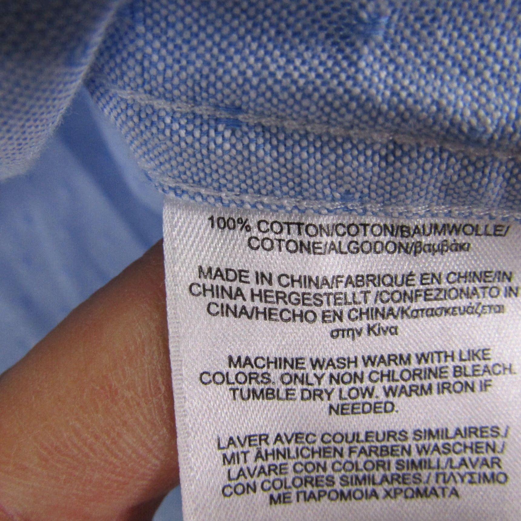 Brooks Brothers Brooks Brothers Shirt Mens Large Blue White Textured Button Up 346 Long Sleeve Size US L / EU 52-54 / 3 - 6 Thumbnail