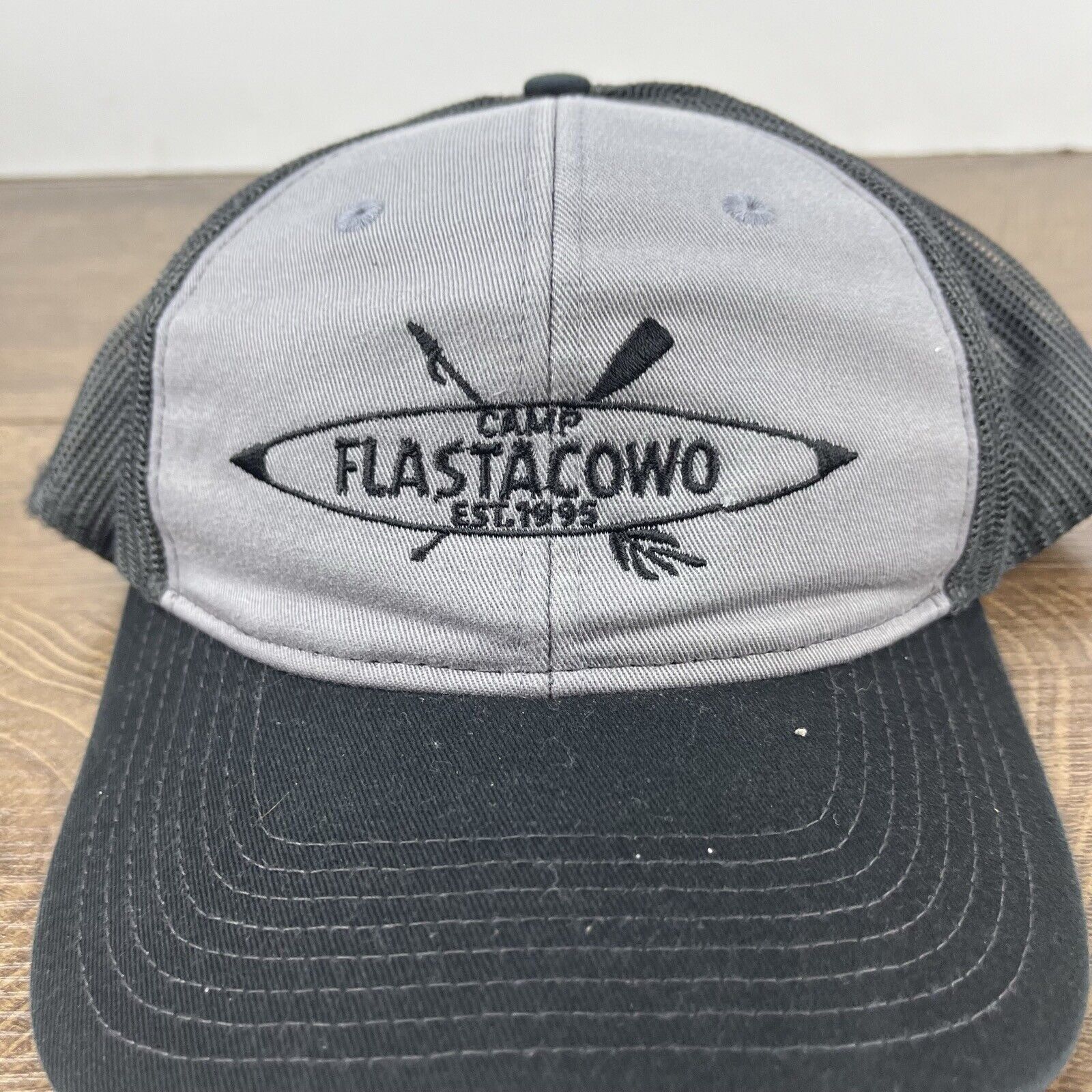 Other Camp Flastacowo Hat Gray Cap Adjustable Hat Gray Adult Fit H Size ONE SIZE - 8 Thumbnail