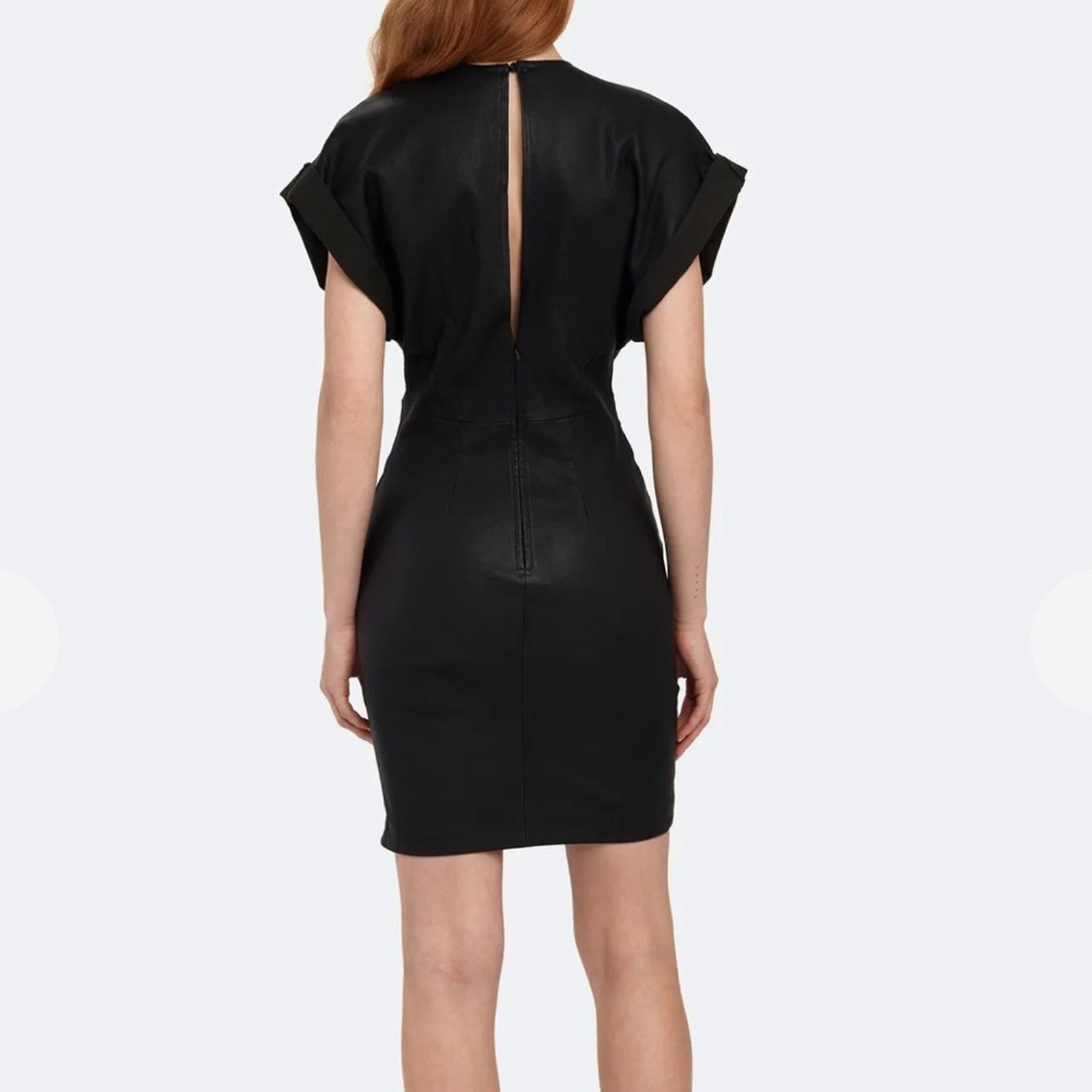 Iro IRO 100% Lamb Leather Oterma Dress Black Size 4 Size S / US 4 / IT 40 - 11 Thumbnail