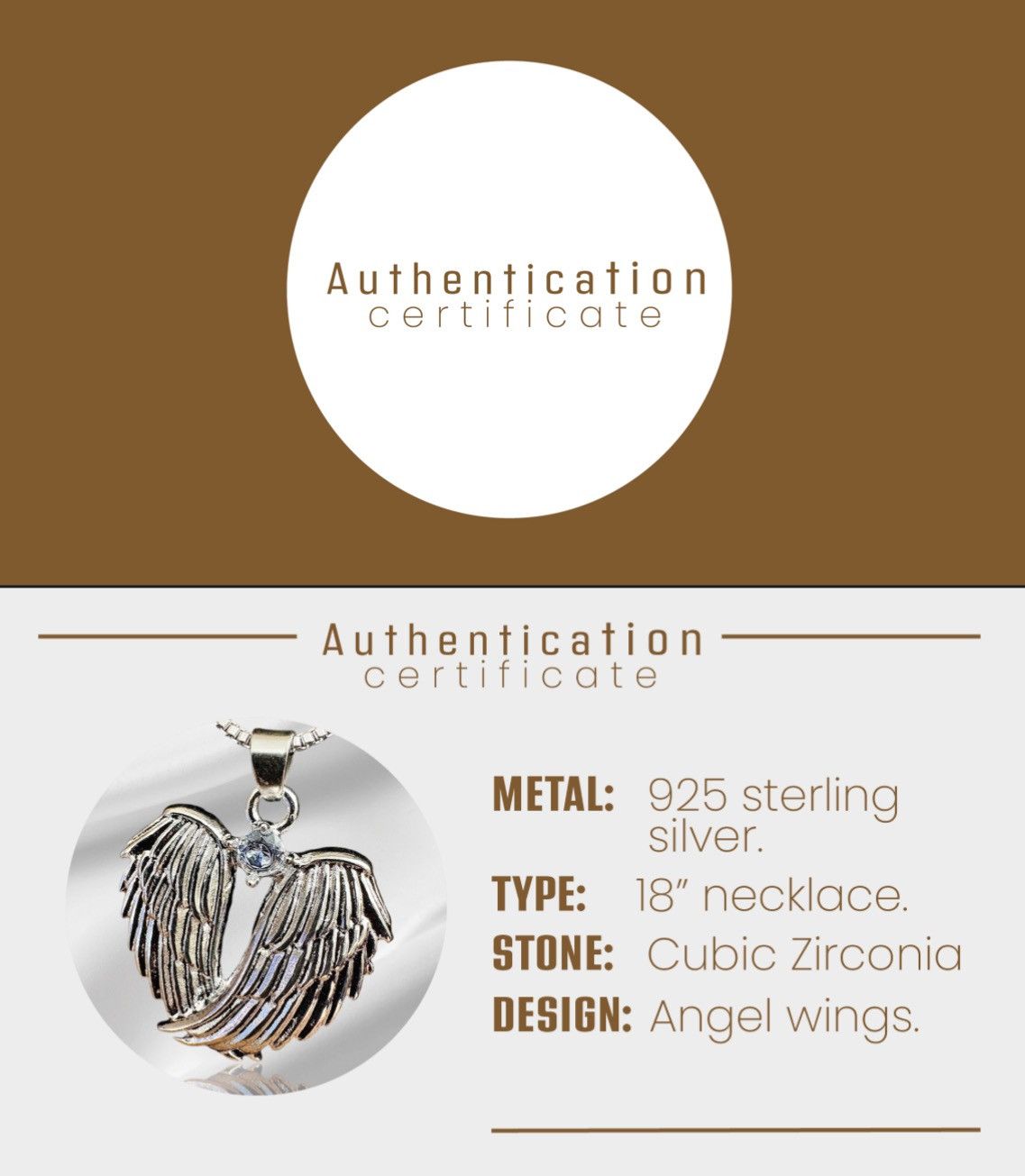 Other 925 Sterling Silver Angel Cubic Zirconia 18” Necklace Size ONE SIZE - 6 Thumbnail