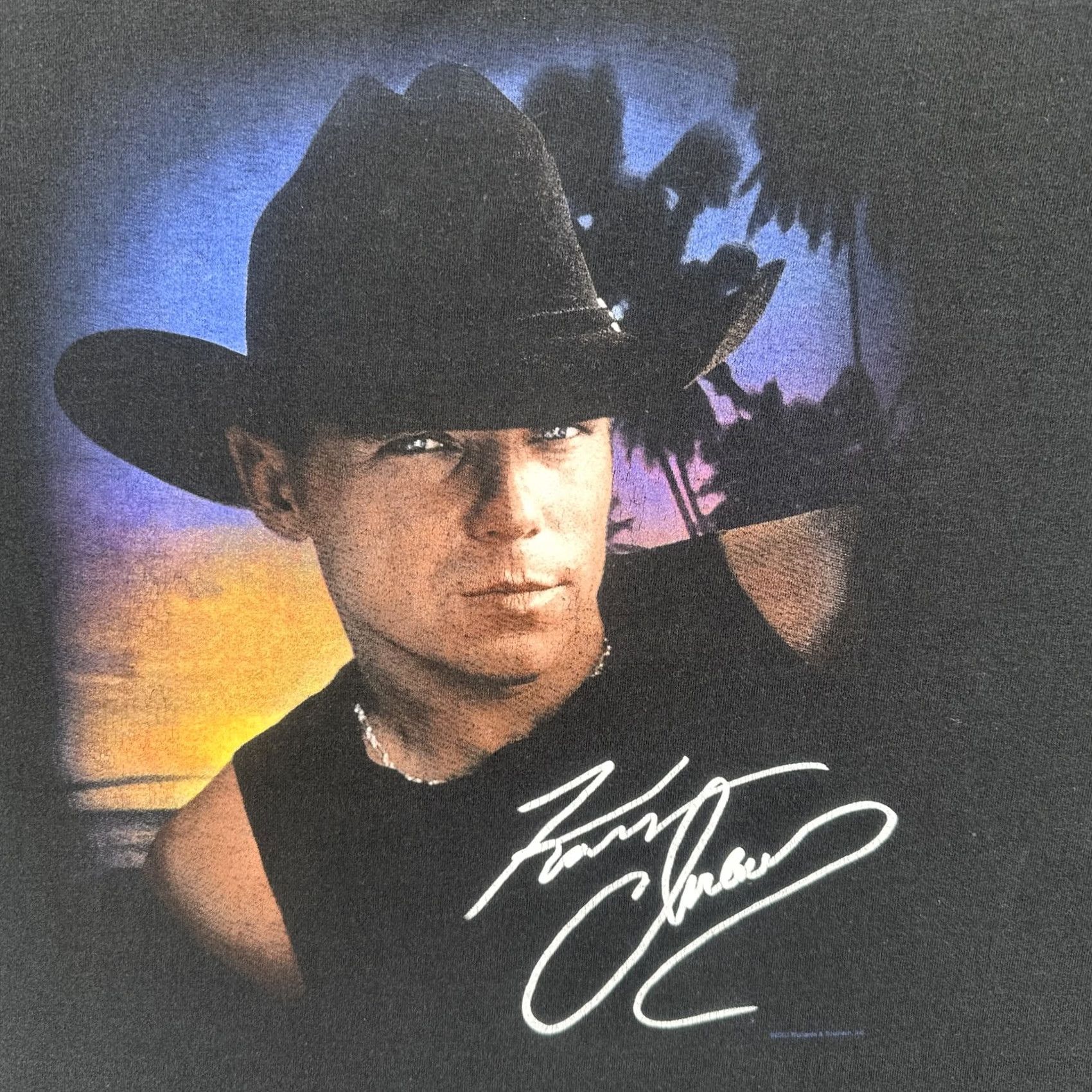 Vintage VINTAGE M&O KNITS T-Shirt Black 2XL Kenny Chesney Margaritas Señoritas 2003 Tour Cowboy Music 90s Classic Mens Size US XXL / EU 58 / 5 - 6 Thumbnail