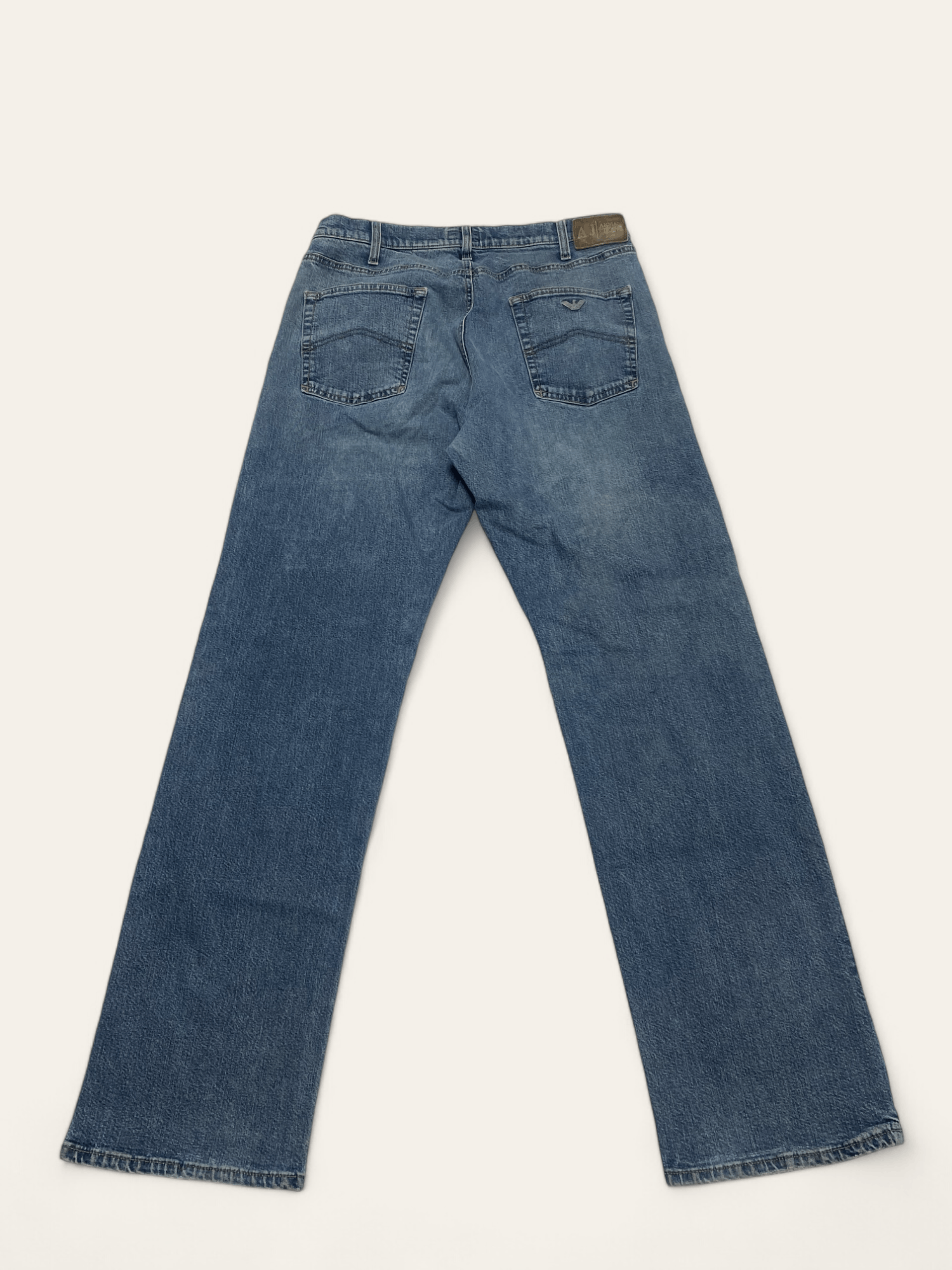 Armani 00s Vintage ARMANI JEANS Light Blue Wash Denim Jeans Y2k Size US 32 / EU 48 - 10 Thumbnail
