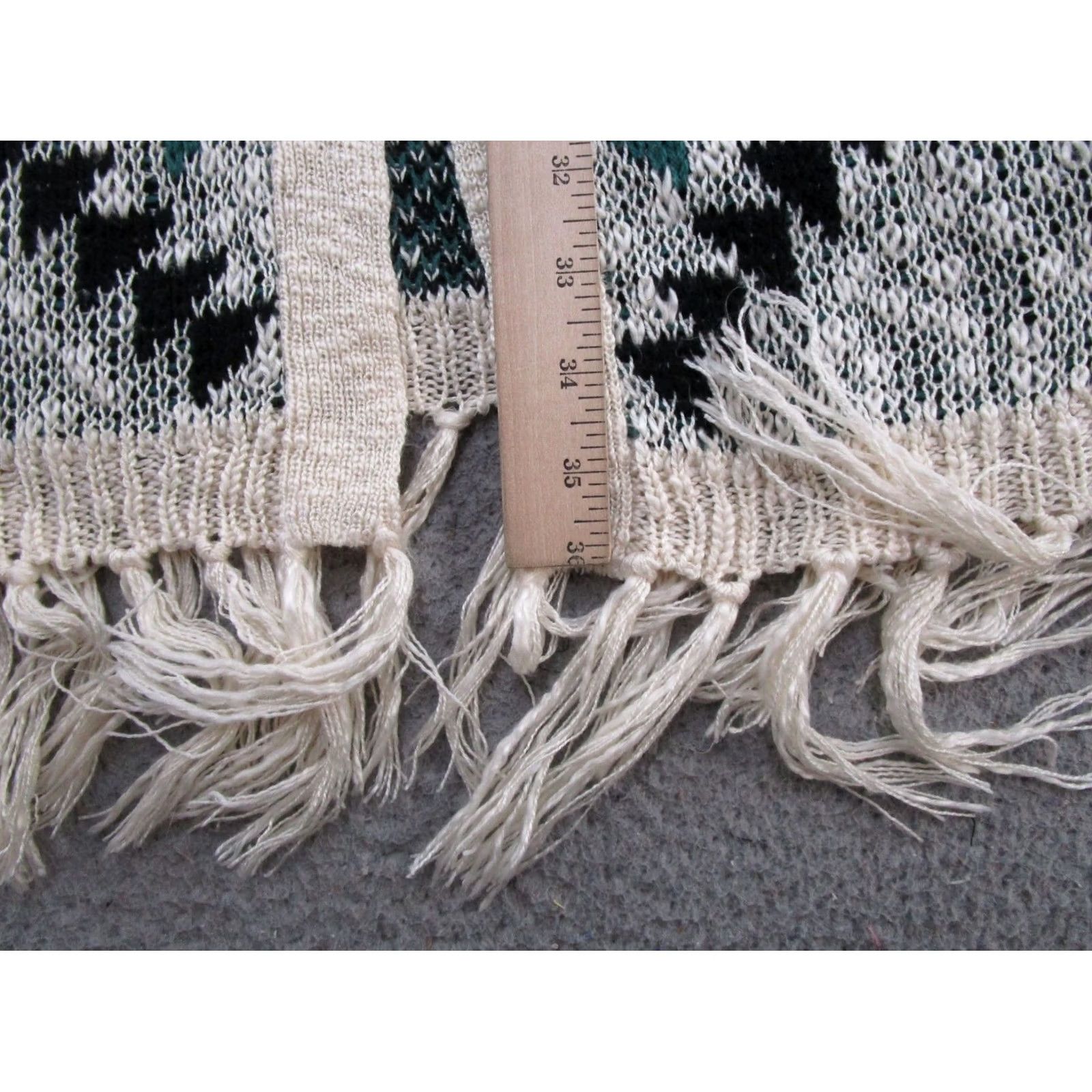 Vintage Maurices Open Front Fringe Aztec Navajo Distressed Cardigan Sweater Size S Size S / US 4 / IT 40 - 6 Thumbnail