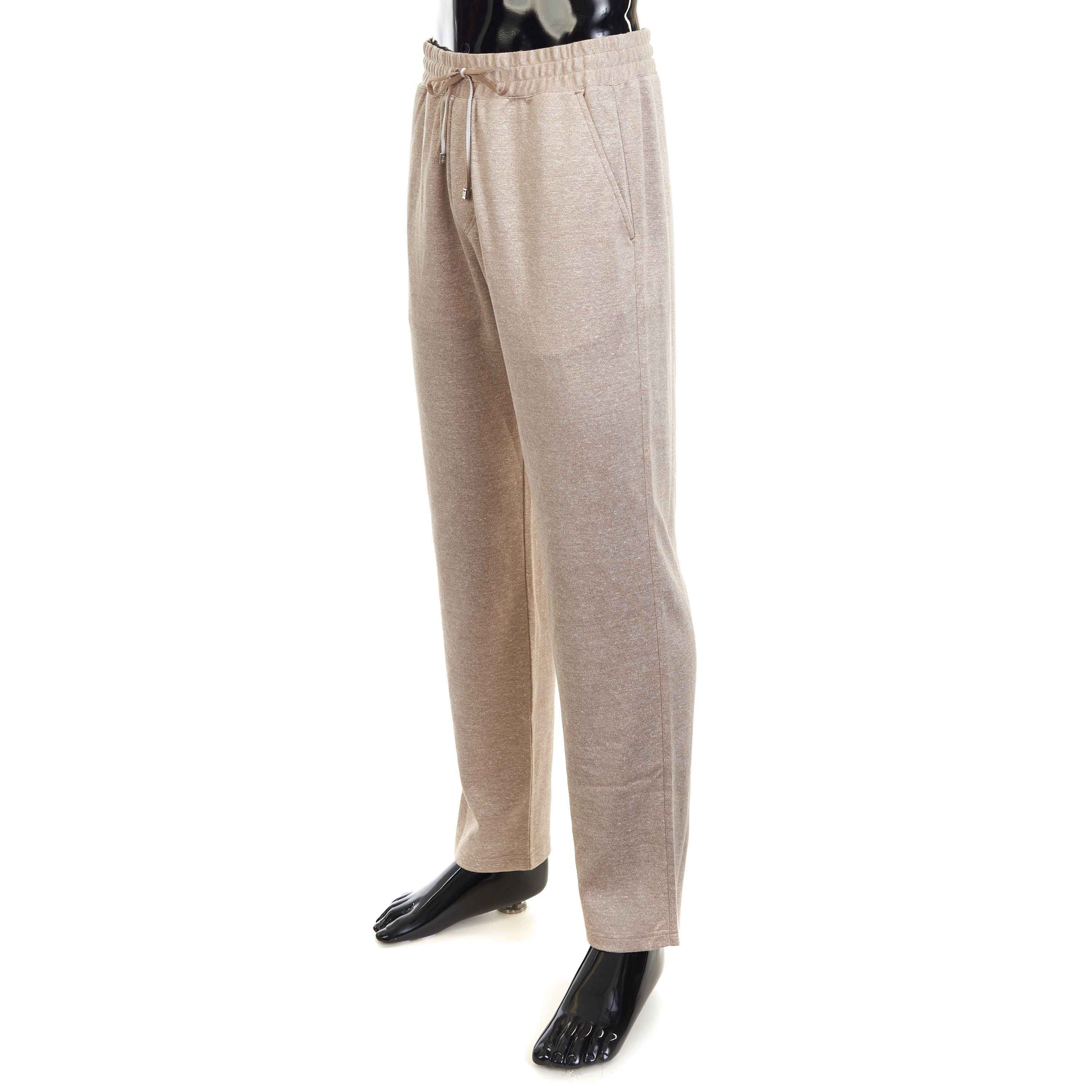 Other Brett Johnson Café au Lait Silk, Linen & Cotton Jogger Pants Size US 30 / EU 46 - 2 Thumbnail