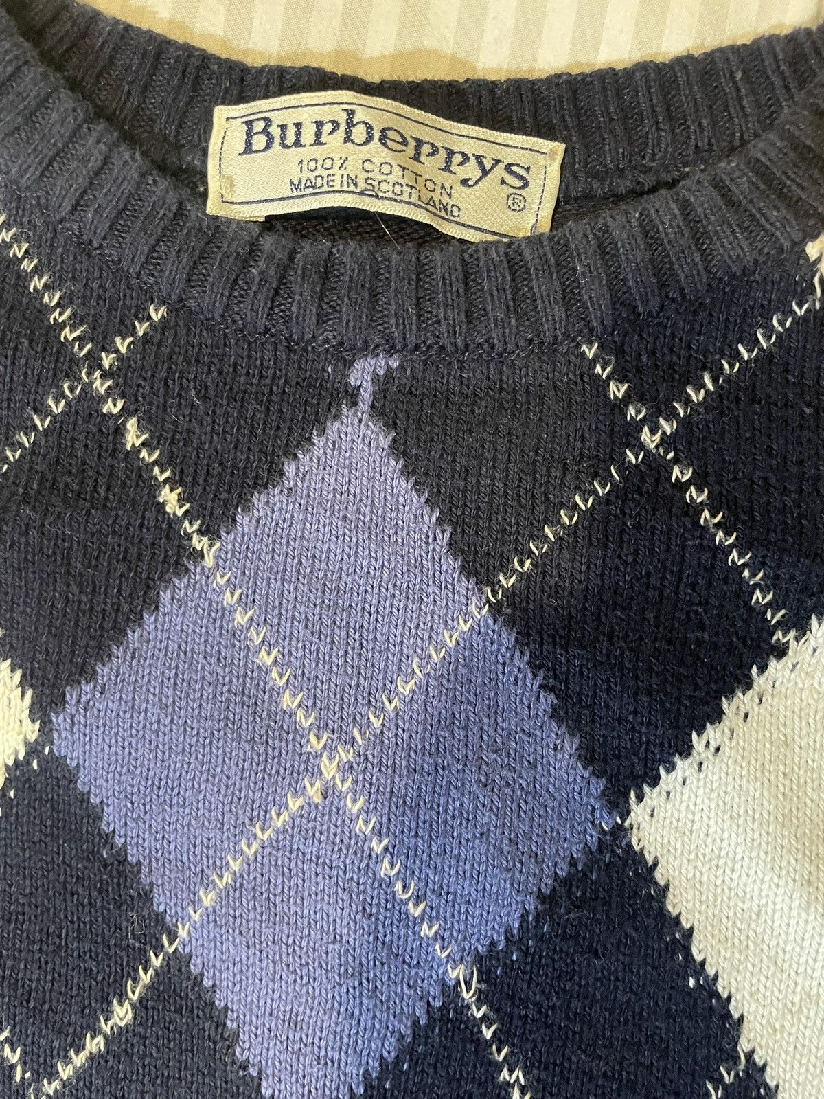 Burberry Vintage Knitwear oversize sweater 90s Size US XL / EU 56 / 4 - 5 Thumbnail
