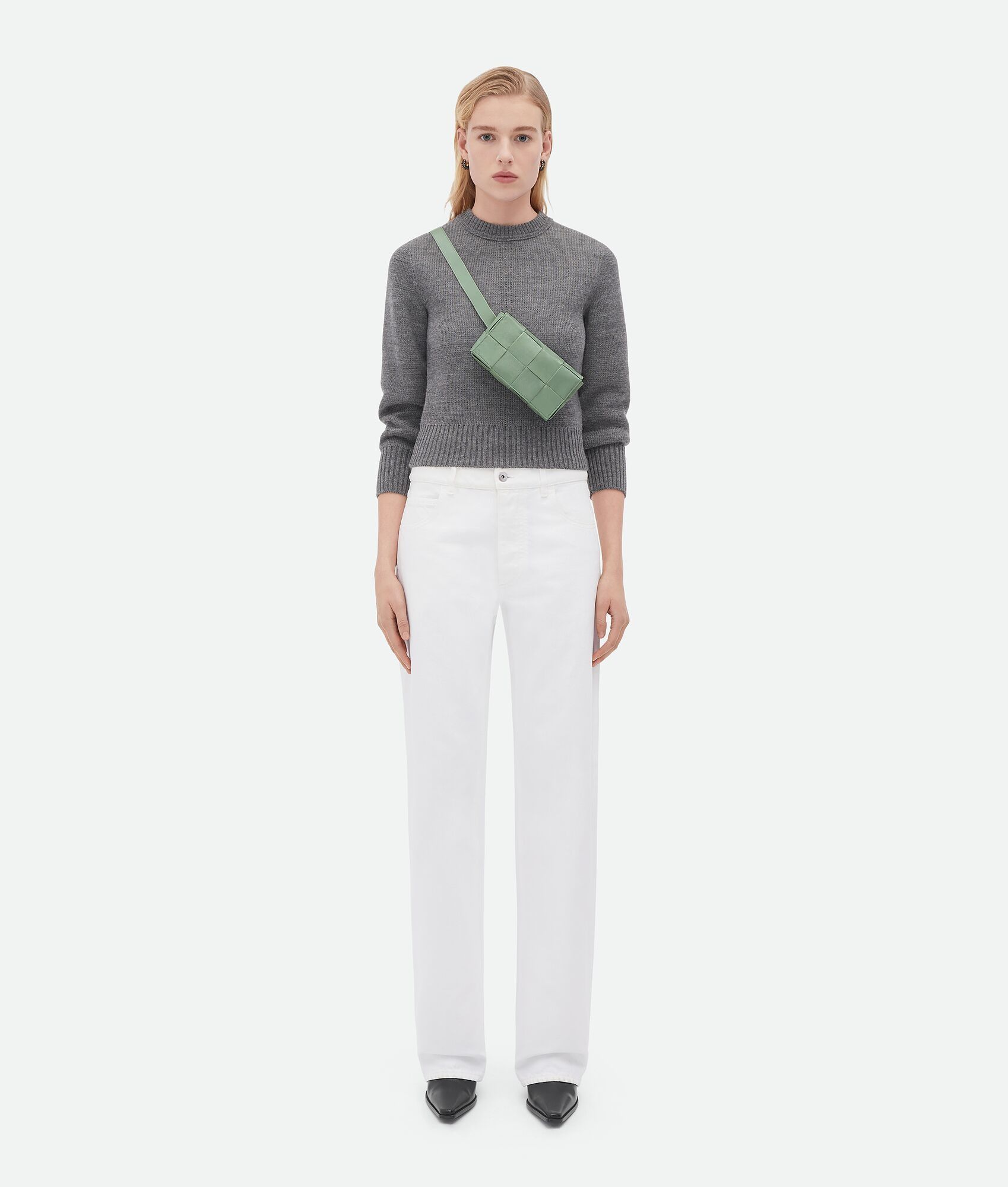 Bottega Veneta o1n1vont0225 Size: OS / Unisex Cassette Belt Bag Sage Green Size ONE SIZE - 5 Thumbnail