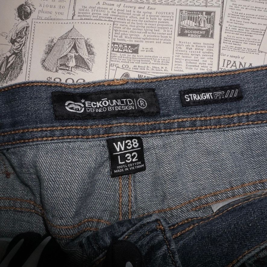 Ecko Unltd. 38x32 - Vintage Y2K Ecko UNLTD grunge 00s denim jeans pants Size US 38 / EU 54 - 3 Thumbnail