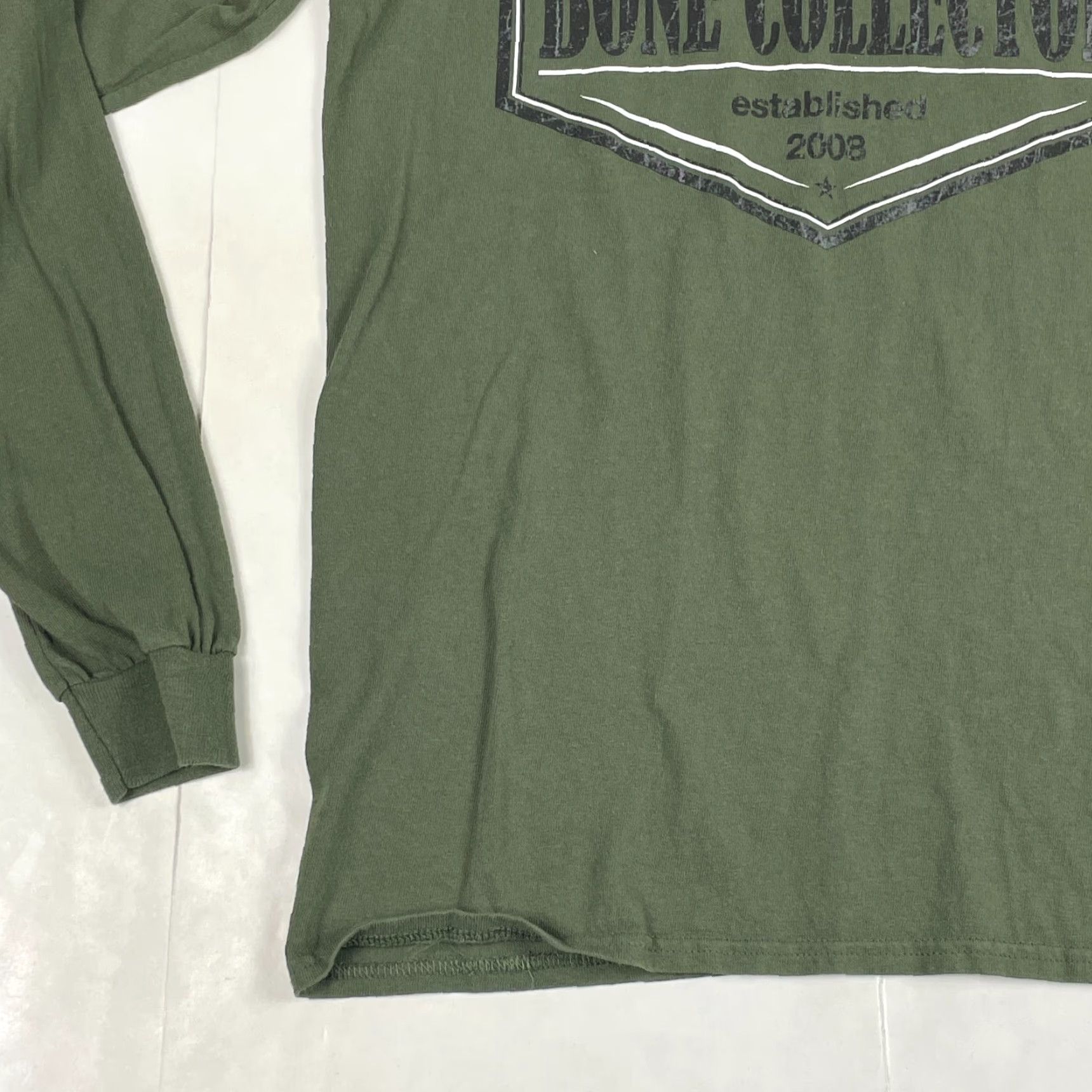 Bones Bone Collector Shirt Mens Small Green Long Sleeve Crew Neck Hiking Outdoors Outdoor Logo T-Shirt Mens Size US S / EU 44-46 / 1 - 5 Thumbnail