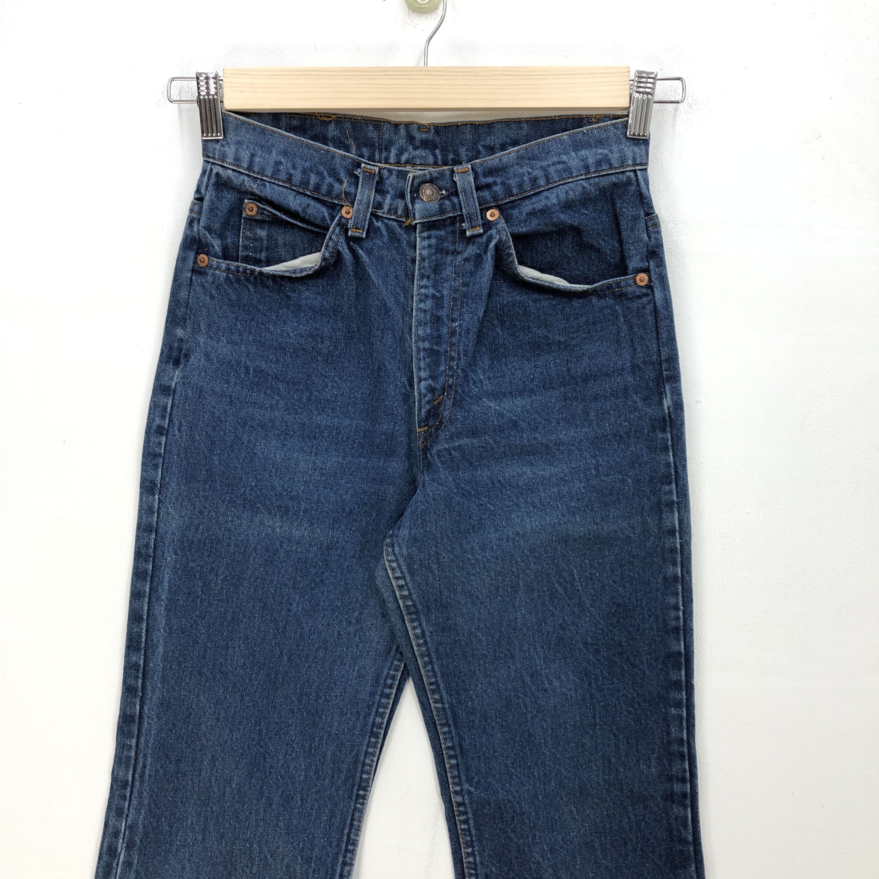 Levi's 80s True Vintage Levis 517 Bell Bottom Orange Tab Jeans Size 26" / US 2 / IT 38 - 3 Thumbnail