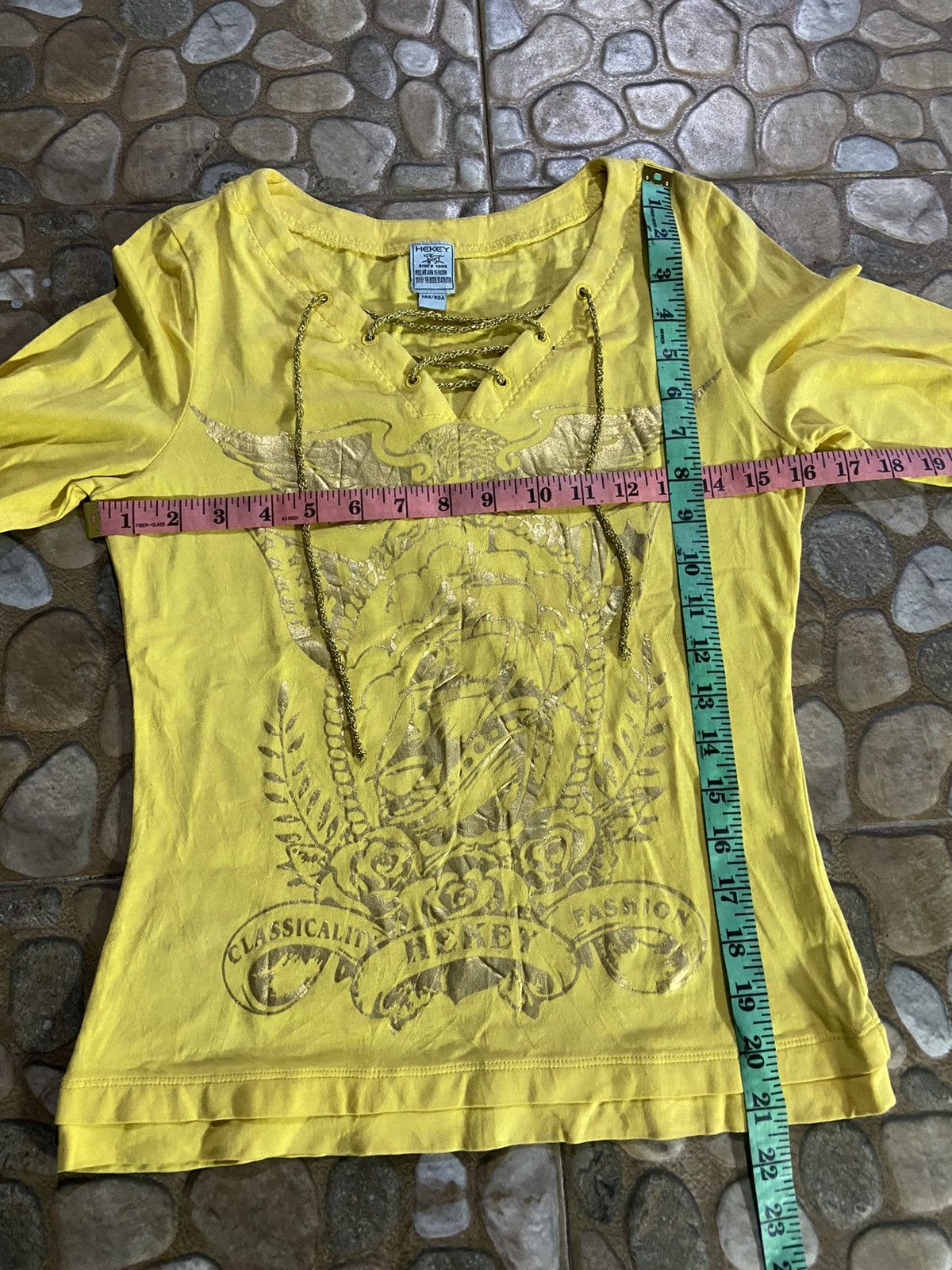 If Six Was Nine VTG Y2K HEKEY IFSX LONG SLEEVE T-SHIRT Size S / US 4 / IT 40 - 8 Thumbnail
