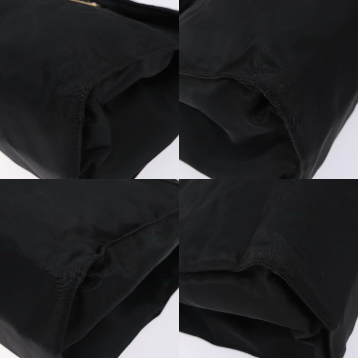 Prada PRADA Hand Bag Nylon Black Gold Size ONE SIZE - 10 Thumbnail