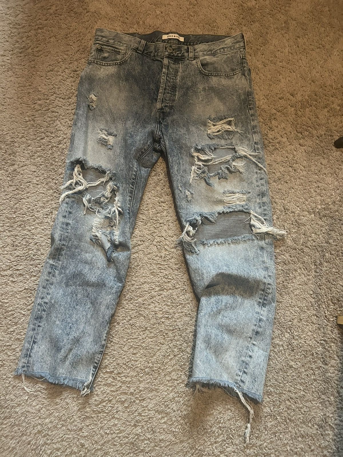 Vintage Vintage baggy blue jeans Size US 34 / EU 50 - 2 Thumbnail
