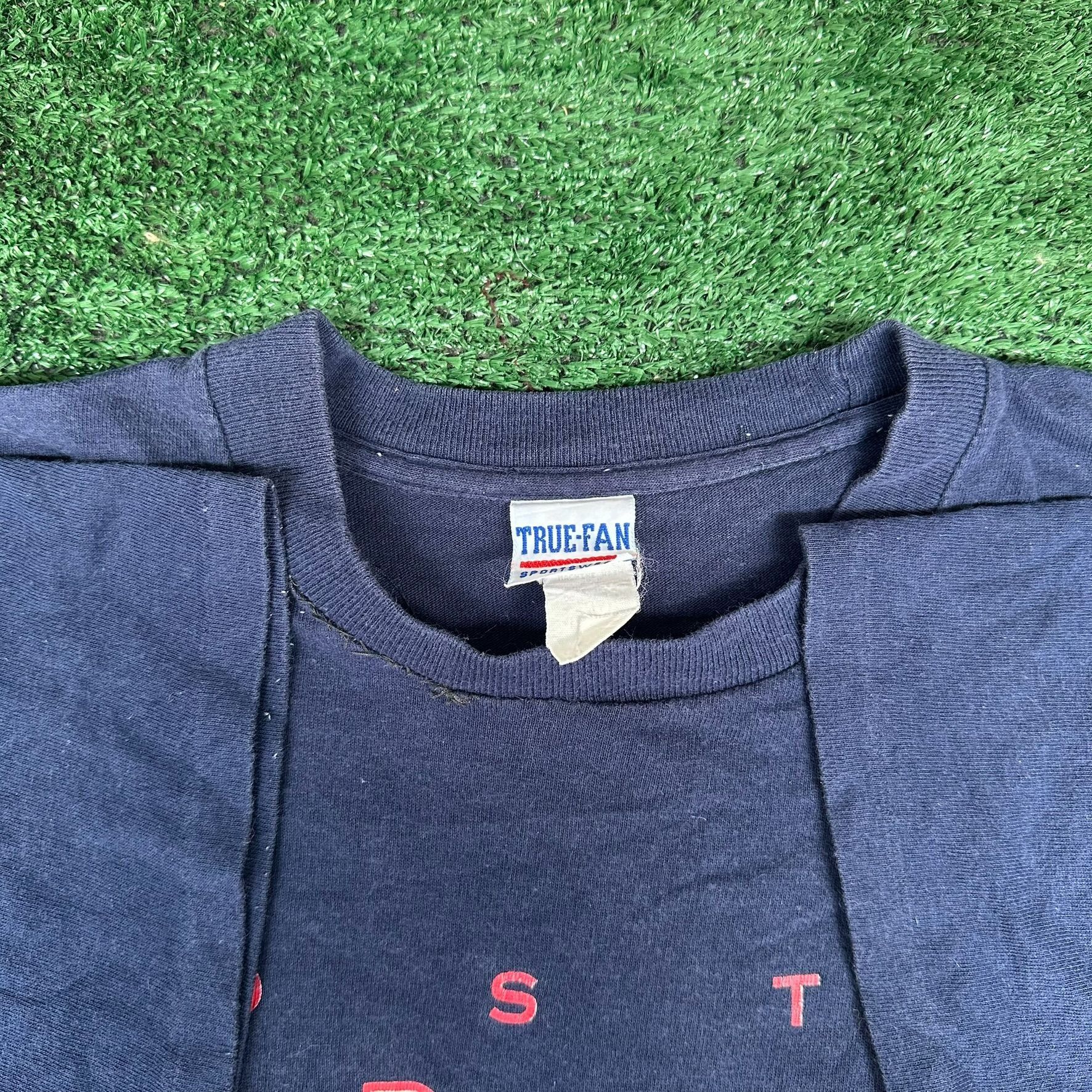 MLB Vintage 90s Boston Red Sox T-Shirt Navy L 1997 MLB Baseball Size US L / EU 52-54 / 3 - 4 Thumbnail